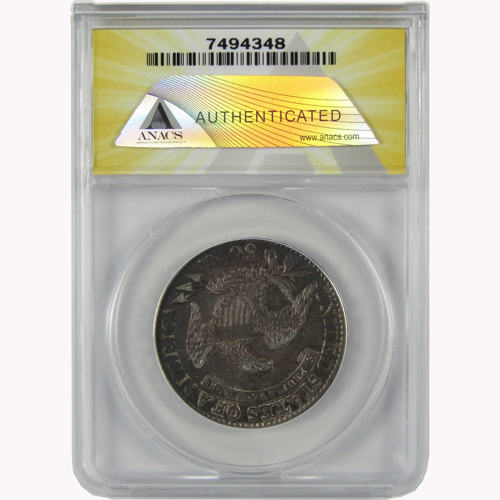 1832 Large Letters O-101a Capped Bust Silver Half Dollar EF 45 ANACS
