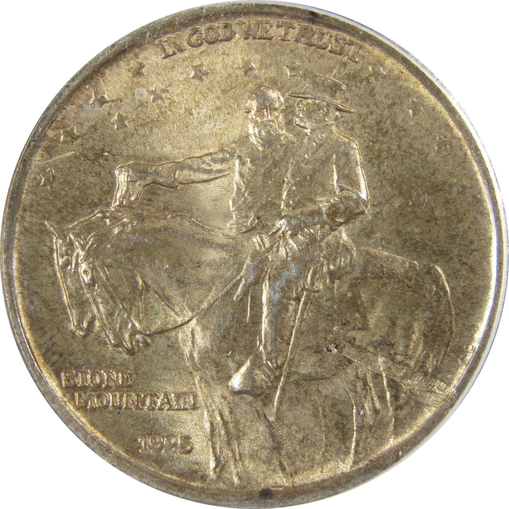 1925 Stone Mountain Silver 50c MS 63 ANACS Lamination Error SKU:I28081