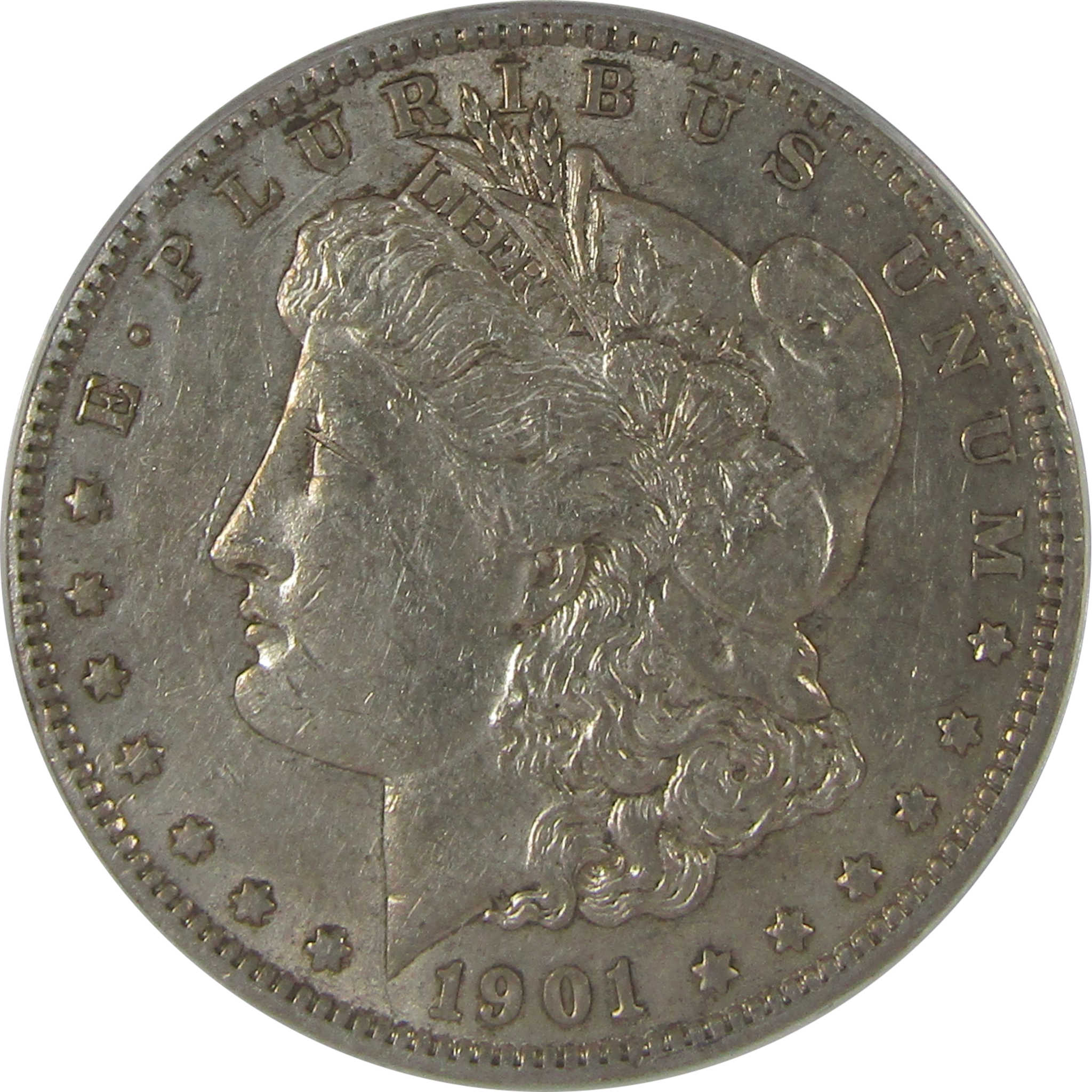 1901 S Morgan Dollar AU 50 ANACS Silver $1 Coin SKU:I23046 - Morgan coin - Morgan silver dollar - Morgan silver dollar for sale - Profile Coins & Collectibles