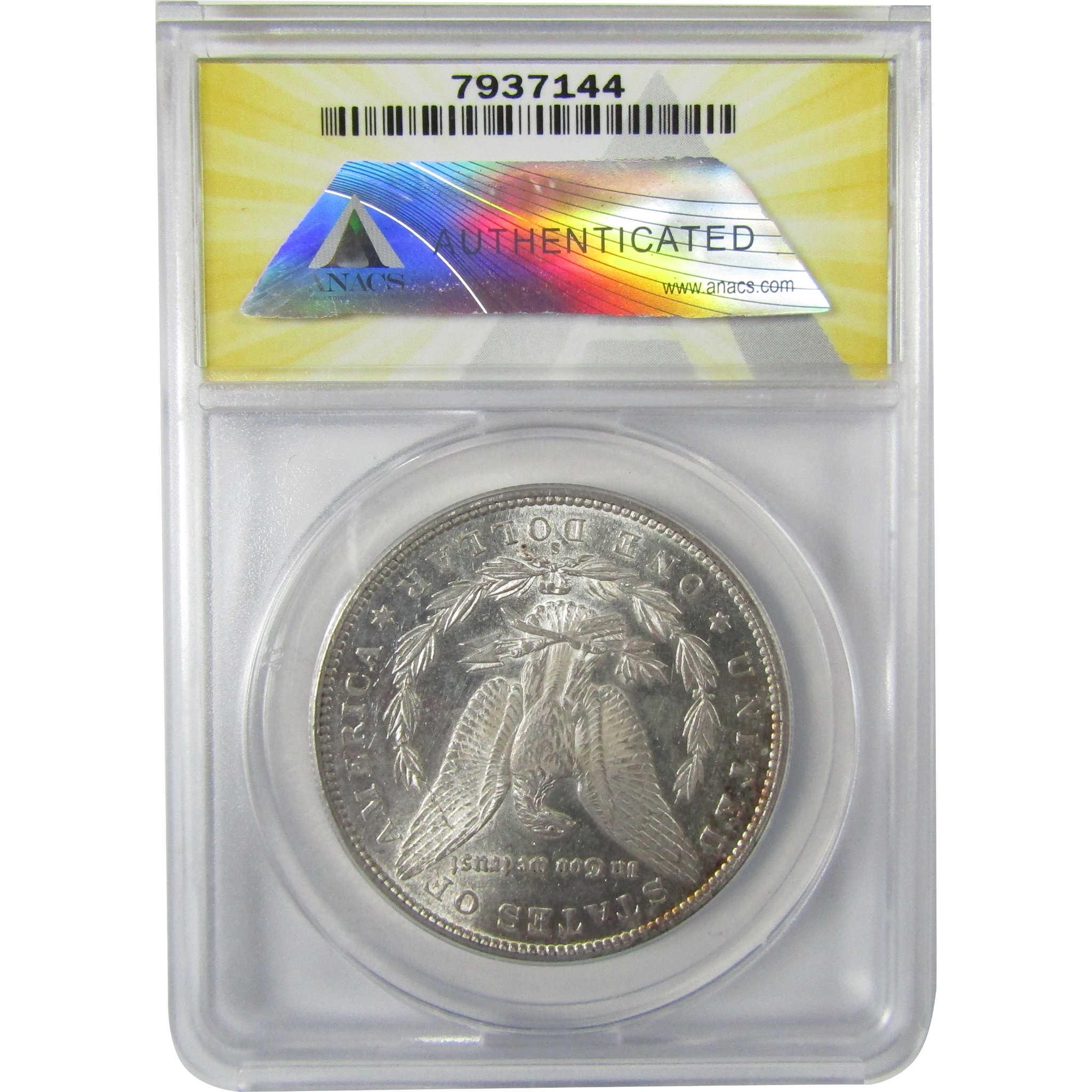 1890 S Morgan Silver Dollar AU 58 ANACS $1 Coin SKU:I27955 - Morgan coin - Morgan silver dollar - Morgan silver dollar for sale - Profile Coins & Collectibles