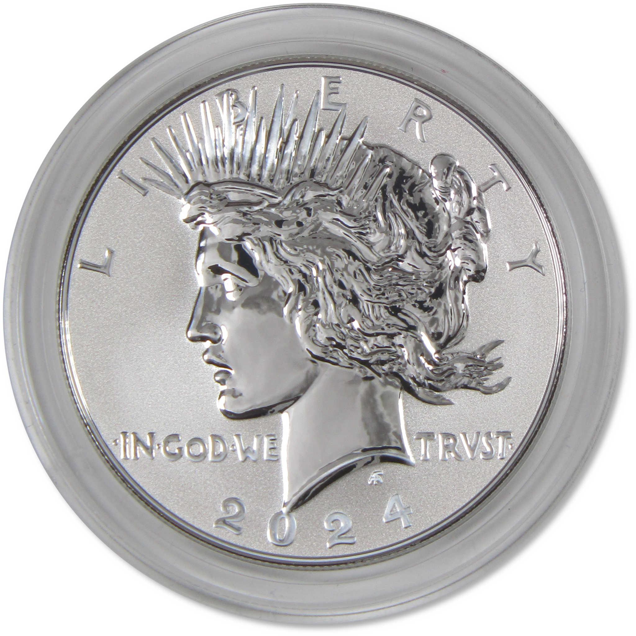 2024 Morgan and Peace Dollar Reverse Proof Two-Coin Set OGP COA
