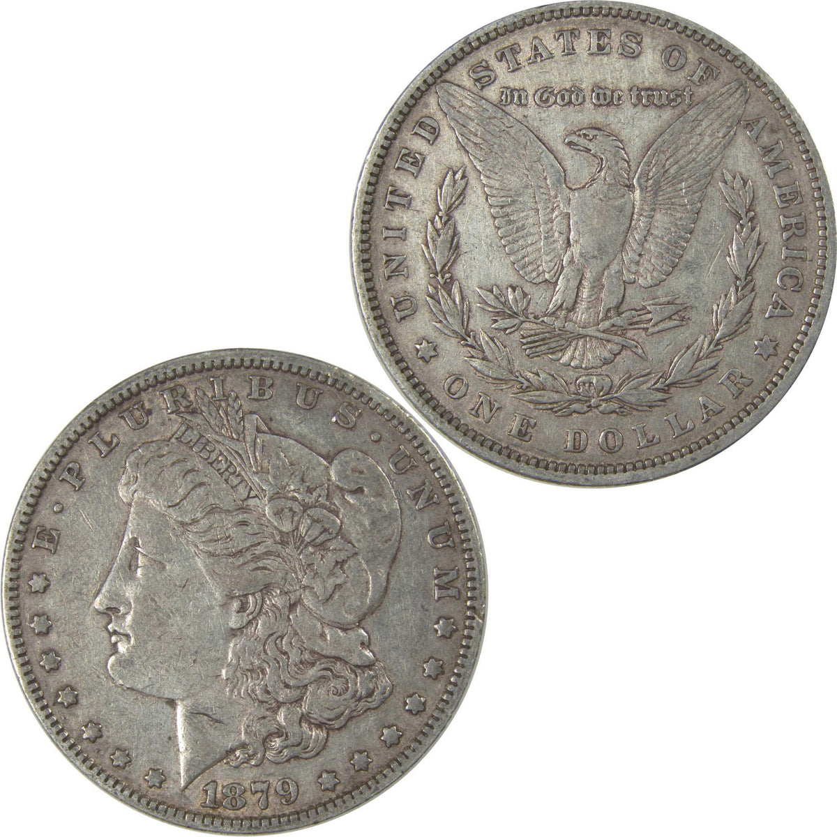 1879 Morgan Silver Dollar XF EF Extremely Fine $1 Coin SKU:I24278 - Morgan coin - Morgan silver dollar - Morgan silver dollar for sale - Profile Coins & Collectibles