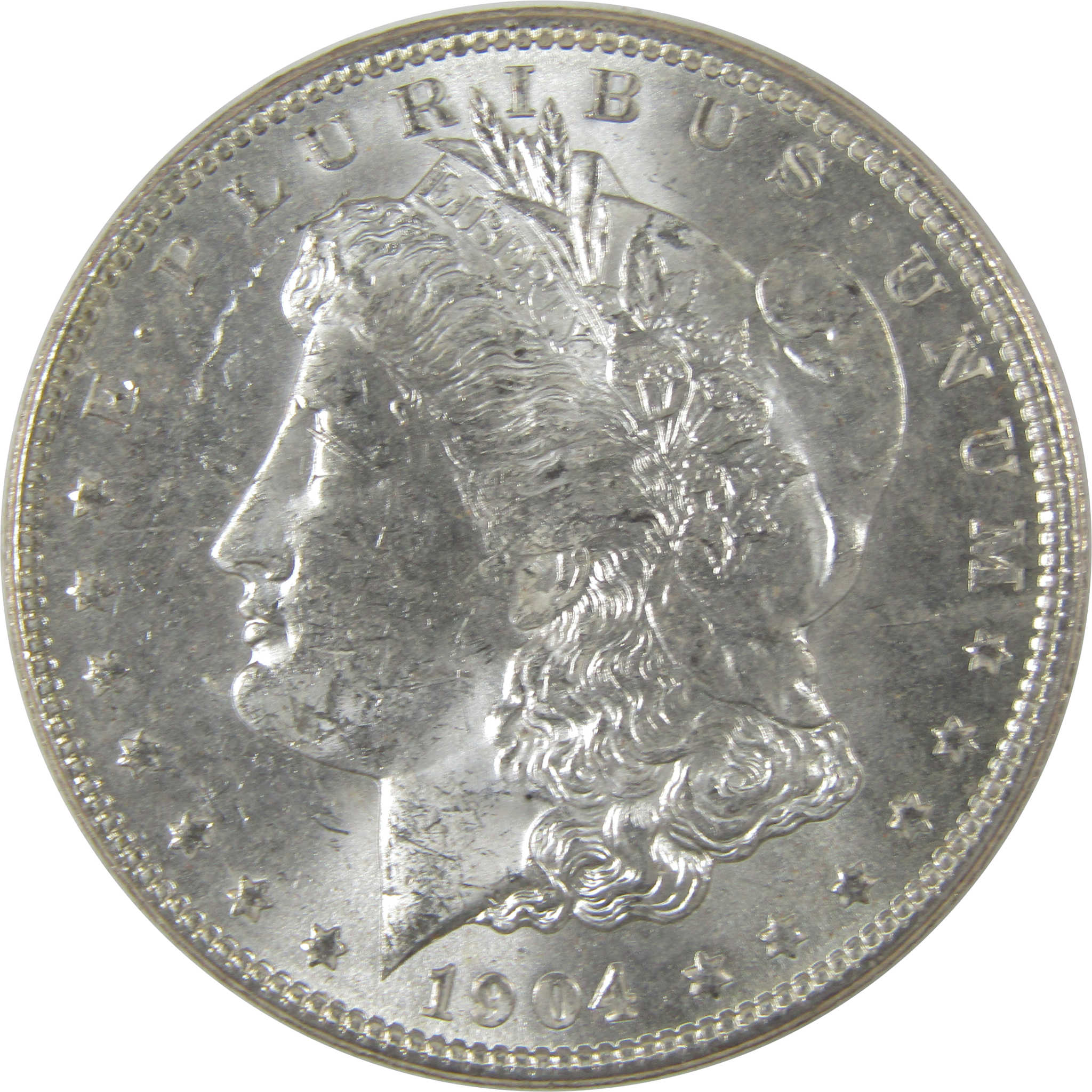 1904 O Morgan Dollar Uncirculated Silver $1 Coin SKU:I22725 - Morgan coin - Morgan silver dollar - Morgan silver dollar for sale - Profile Coins & Collectibles