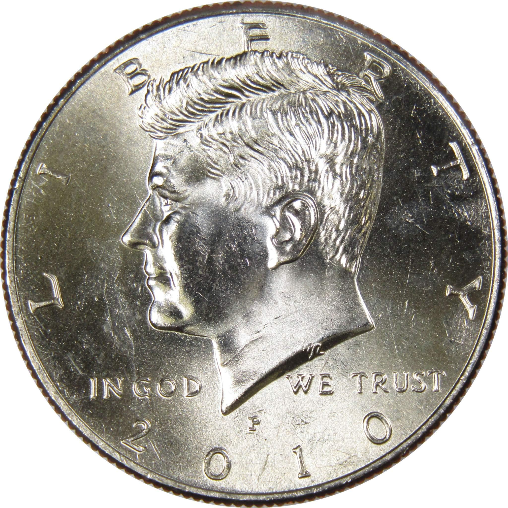 2010 P Kennedy Half Dollar Clad Uncirculated Mint State 50c Coin