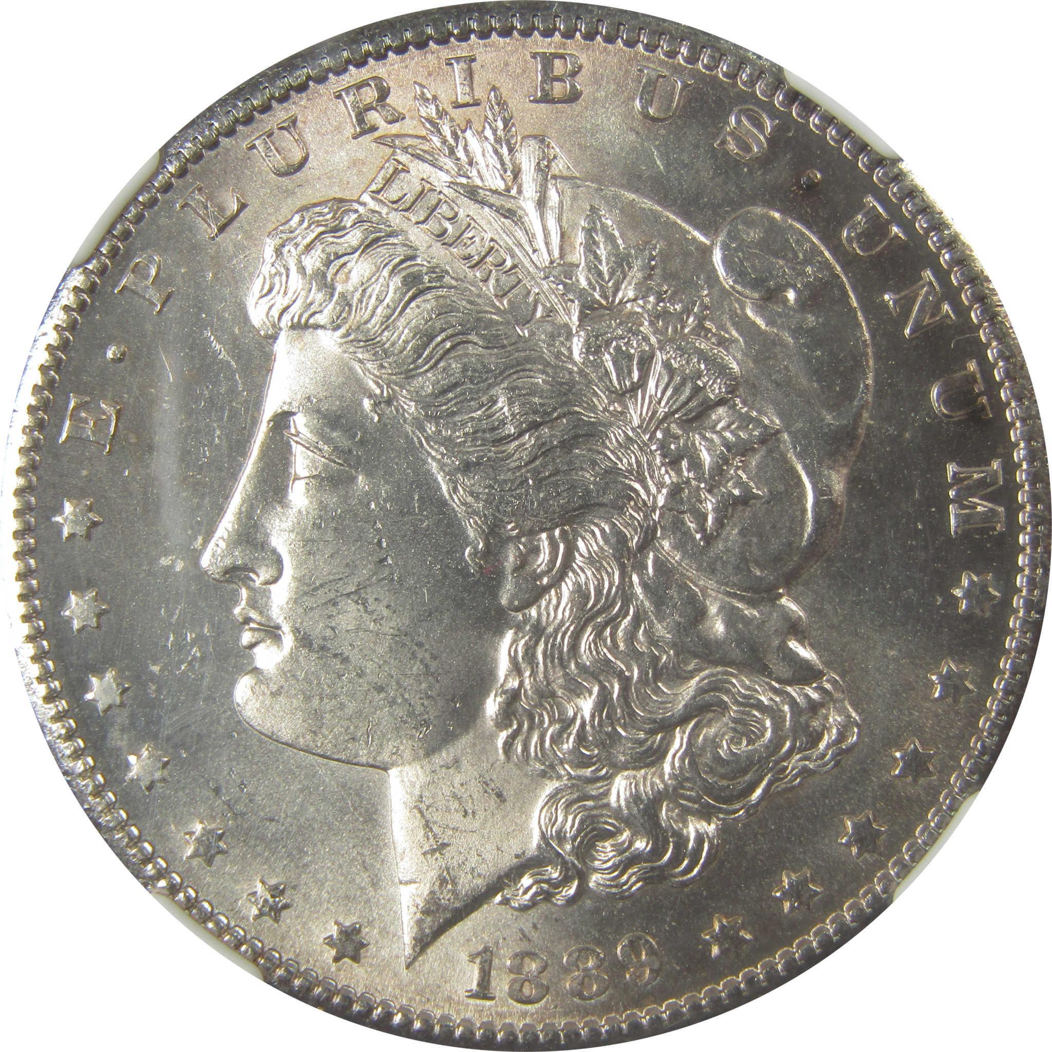 1889 S Morgan Silver Dollar MS 63 NGC Uncirculated $1 Coin SKU:I24850 - Morgan coin - Morgan silver dollar - Morgan silver dollar for sale - Profile Coins & Collectibles