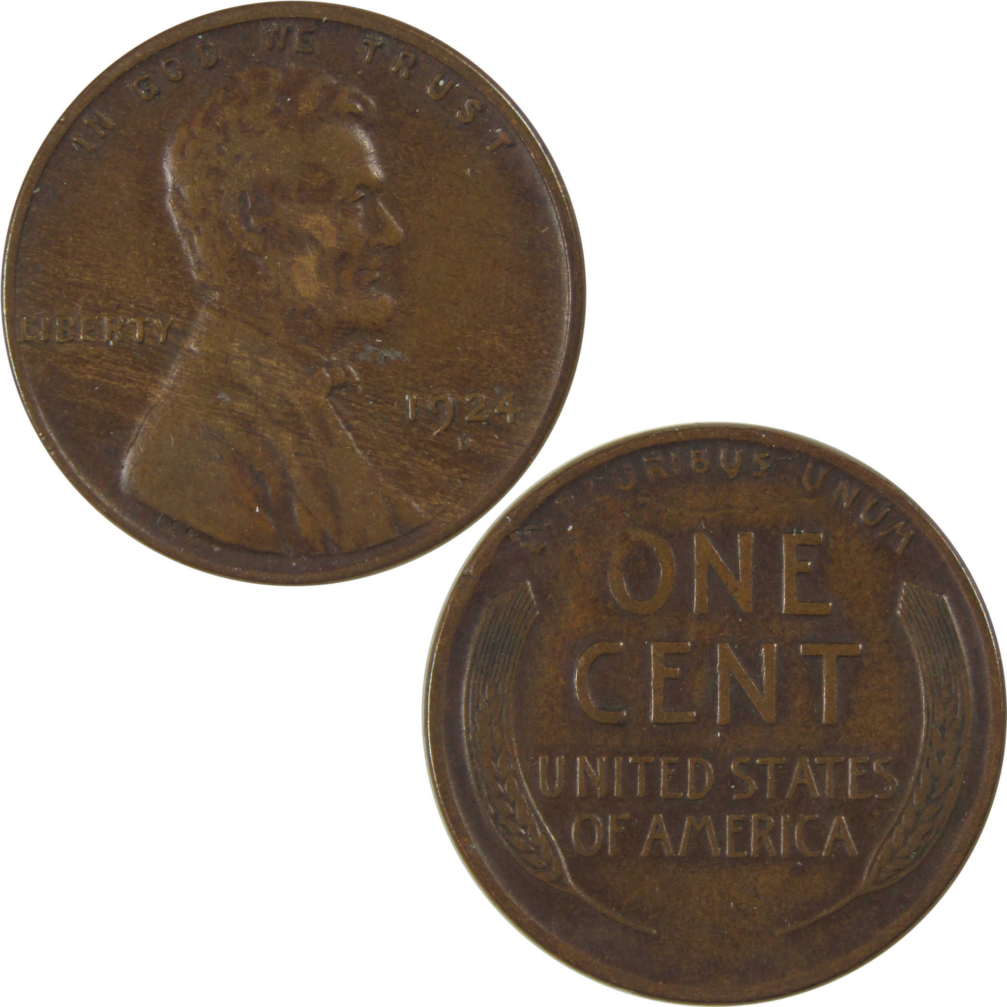 1924 D Lincoln Wheat Cent VF Very Fine Penny 1c Coin SKU:I23747