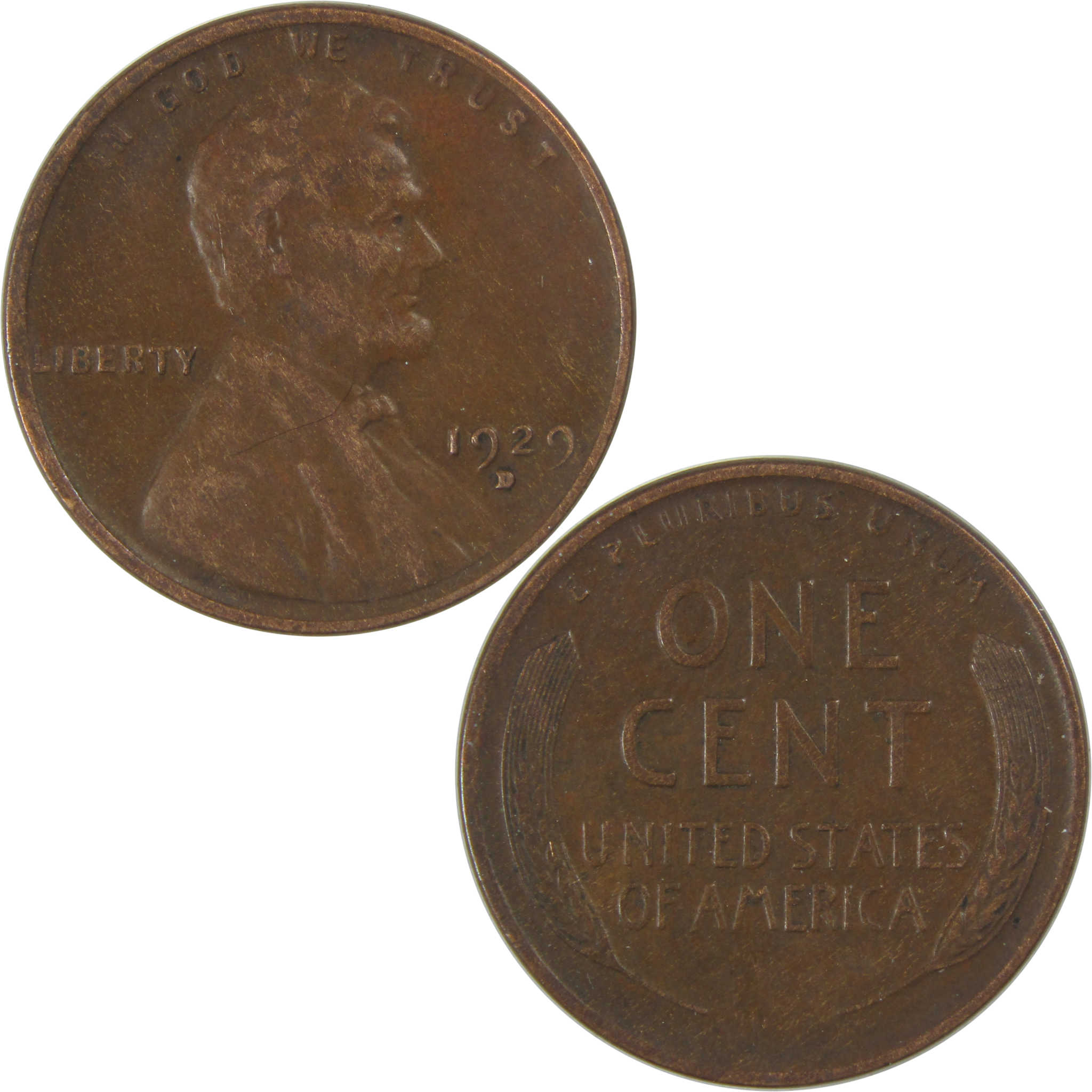 1929 D Lincoln Wheat Cent XF EF Extremely Fine Penny SKU:I23742