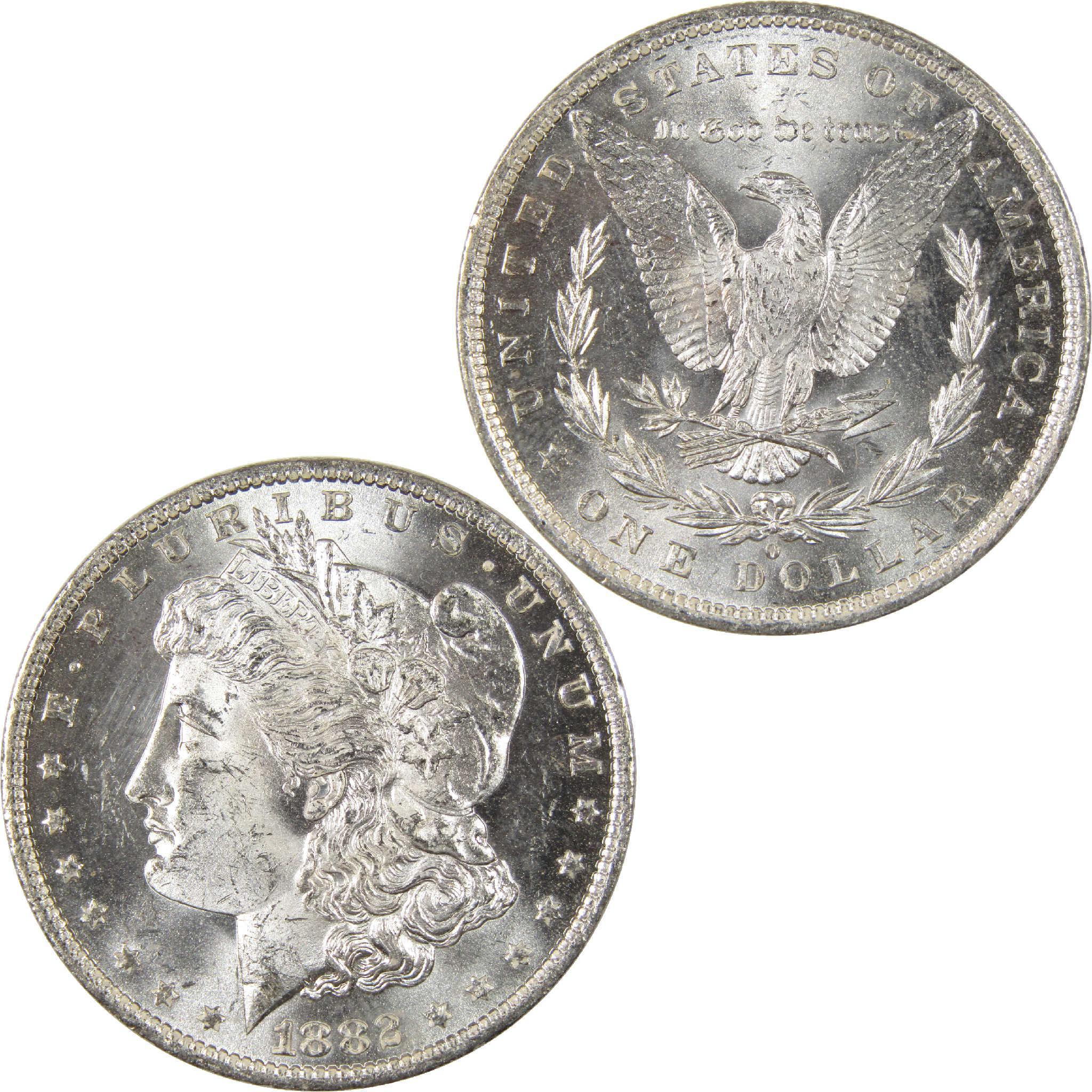 1882 O Morgan Dollar Uncirculated Silver $1 Coin - Morgan coin - Morgan silver dollar - Morgan silver dollar for sale - Profile Coins & Collectibles