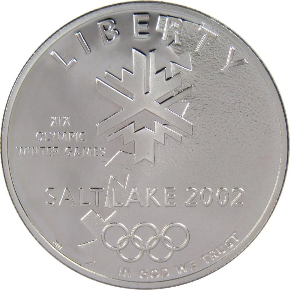 2002 P Salt Lake City Olympic Commemorative Silver Dollar Proof