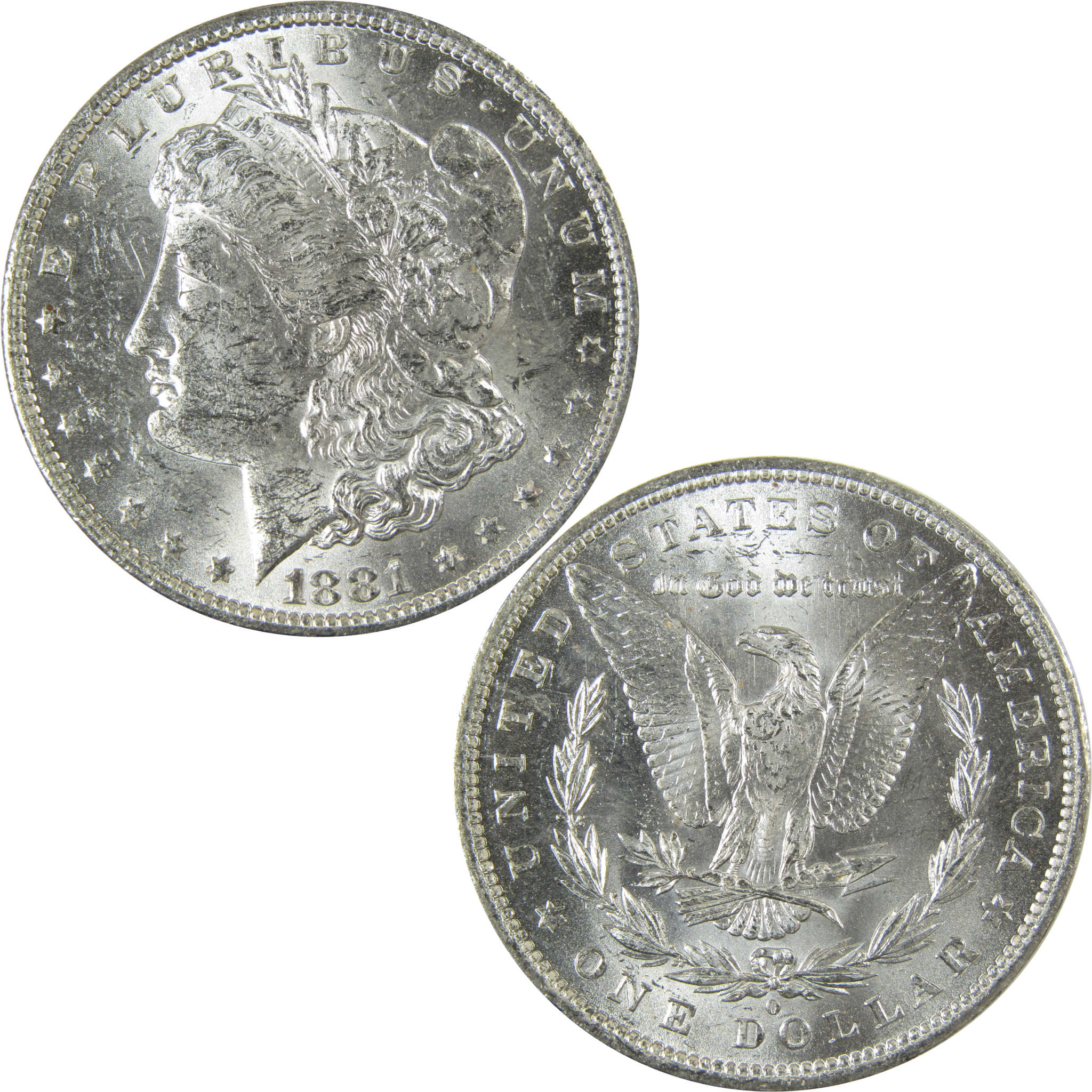 1881 O Morgan Silver Dollar Uncirculated Mint State $1 Coin SKU:I27703