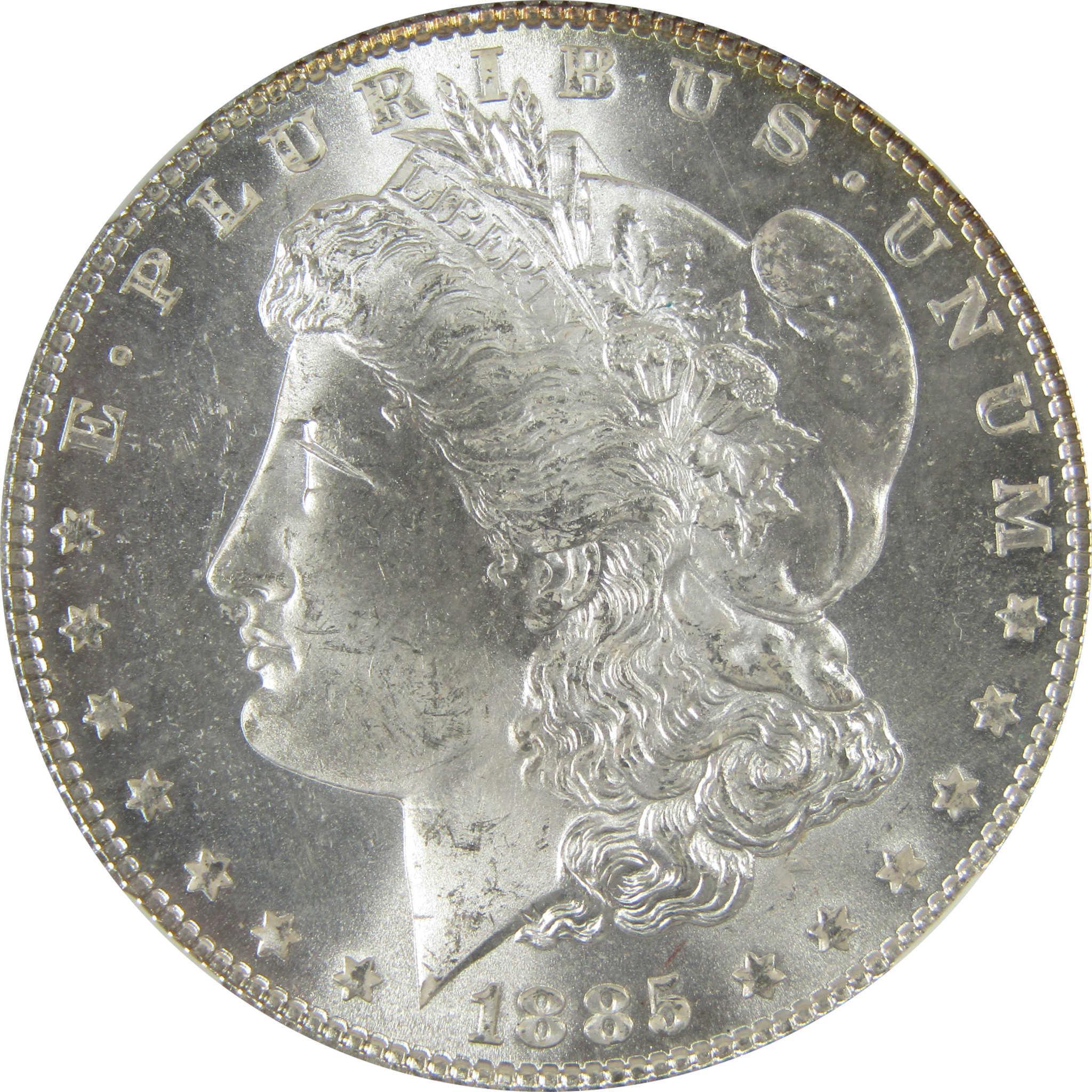 1885 Morgan Silver Dollar MS 65 NGC Uncirculated $1 Coin SKU:CP477 - Morgan coin - Morgan silver dollar - Morgan silver dollar for sale - Profile Coins & Collectibles