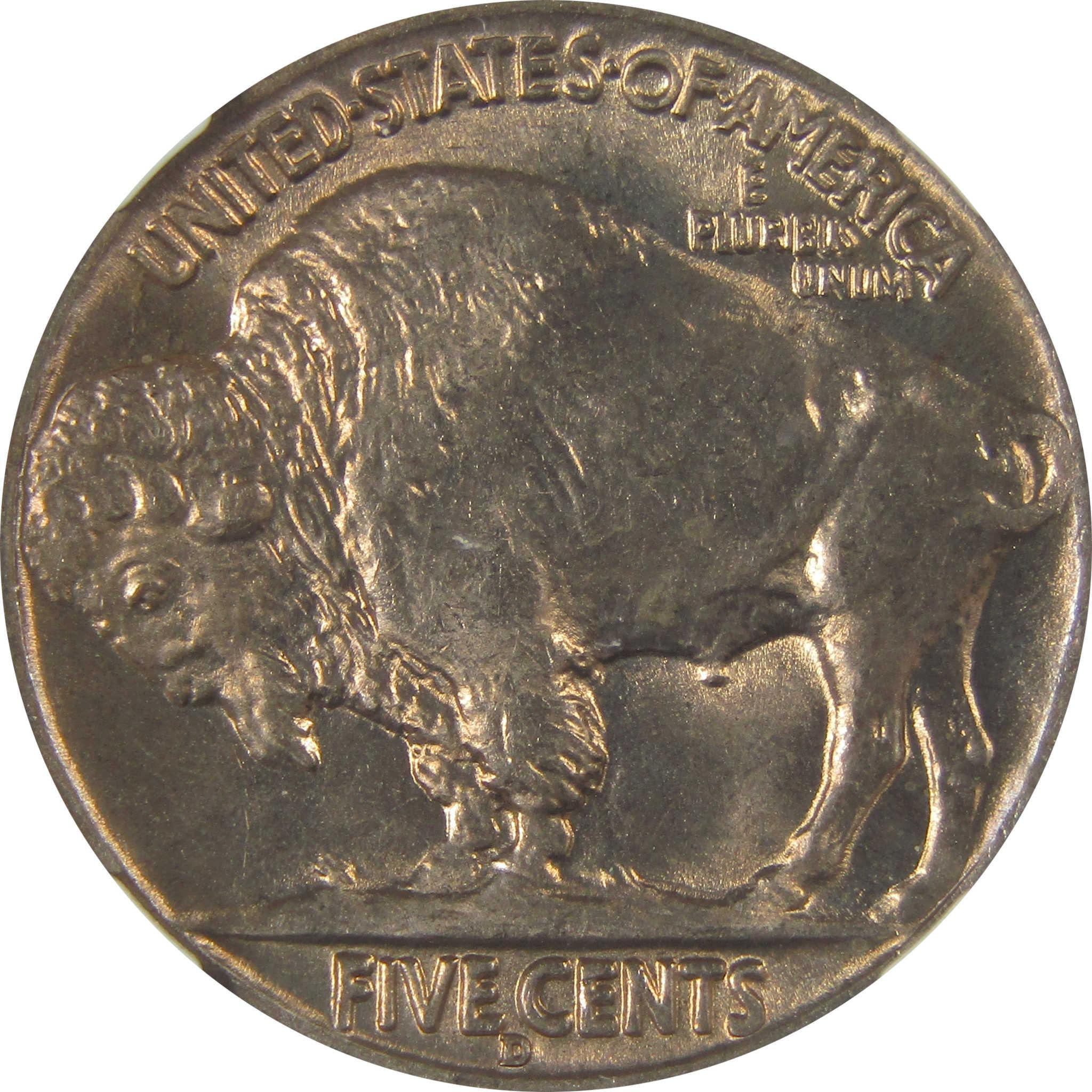 1936 D Indian Head Buffalo Nickel MS 66 NGC Bag Fragment SKU:I22662