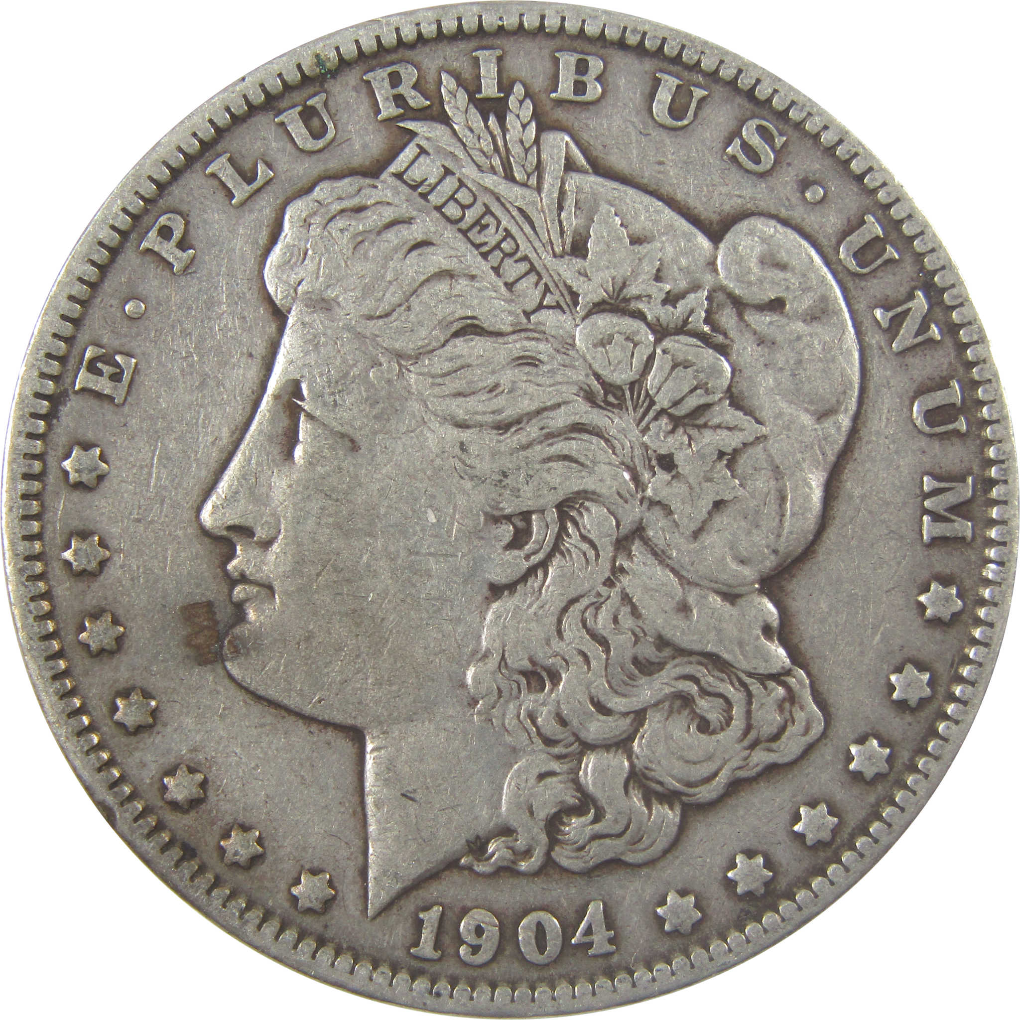 1904 Morgan Silver Dollar VF Very Fine $1 Coin Collectible SKU:I24311