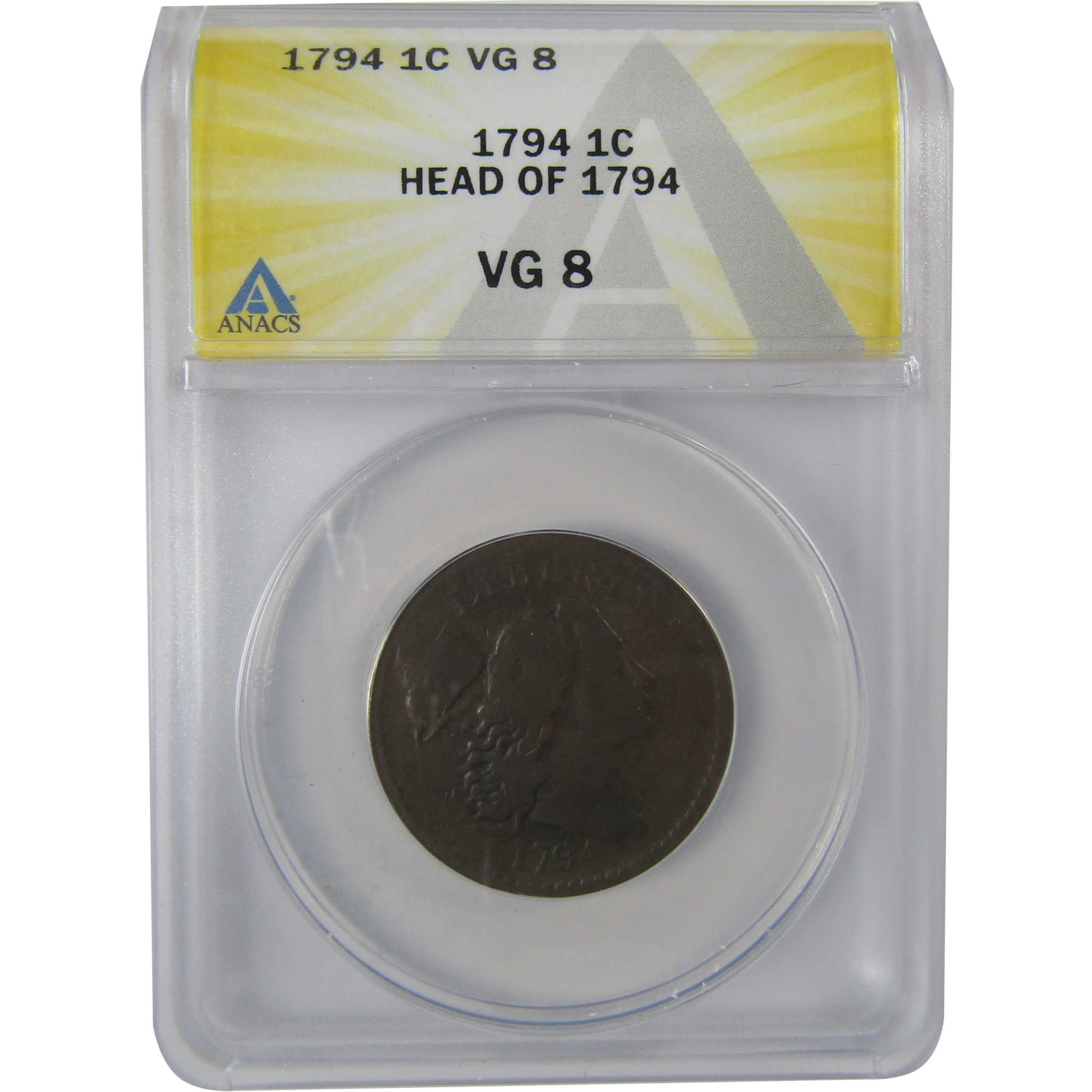 1794 Head of 1794 Liberty Cap Large Cent VG 8 ANACS Copper SKU:CPC1134
