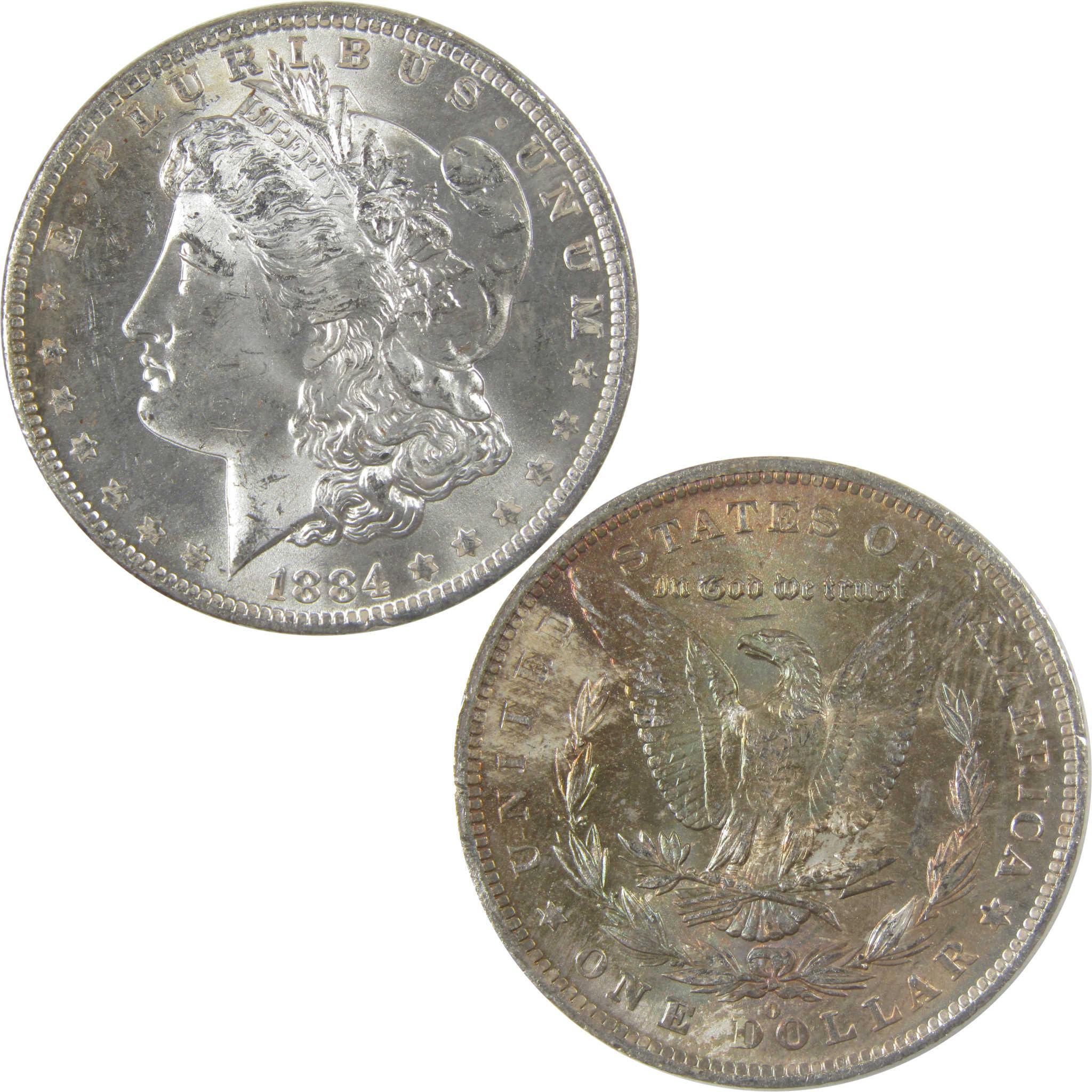 1884 O Morgan Silver Dollar BU Choice Uncirculated Toned SKU:I24199
