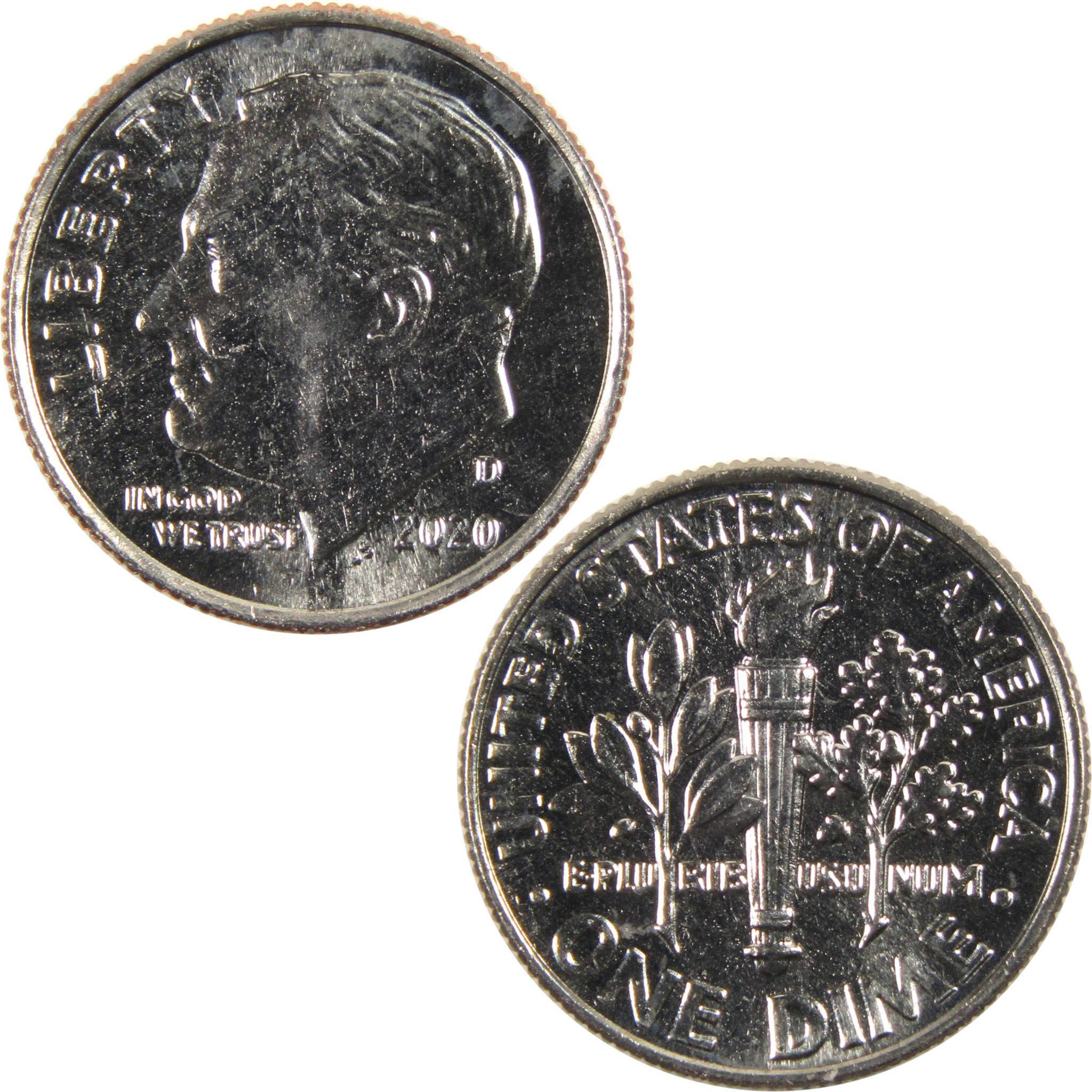 2020 D Roosevelt Dime BU Uncirculated Clad 10c Coin