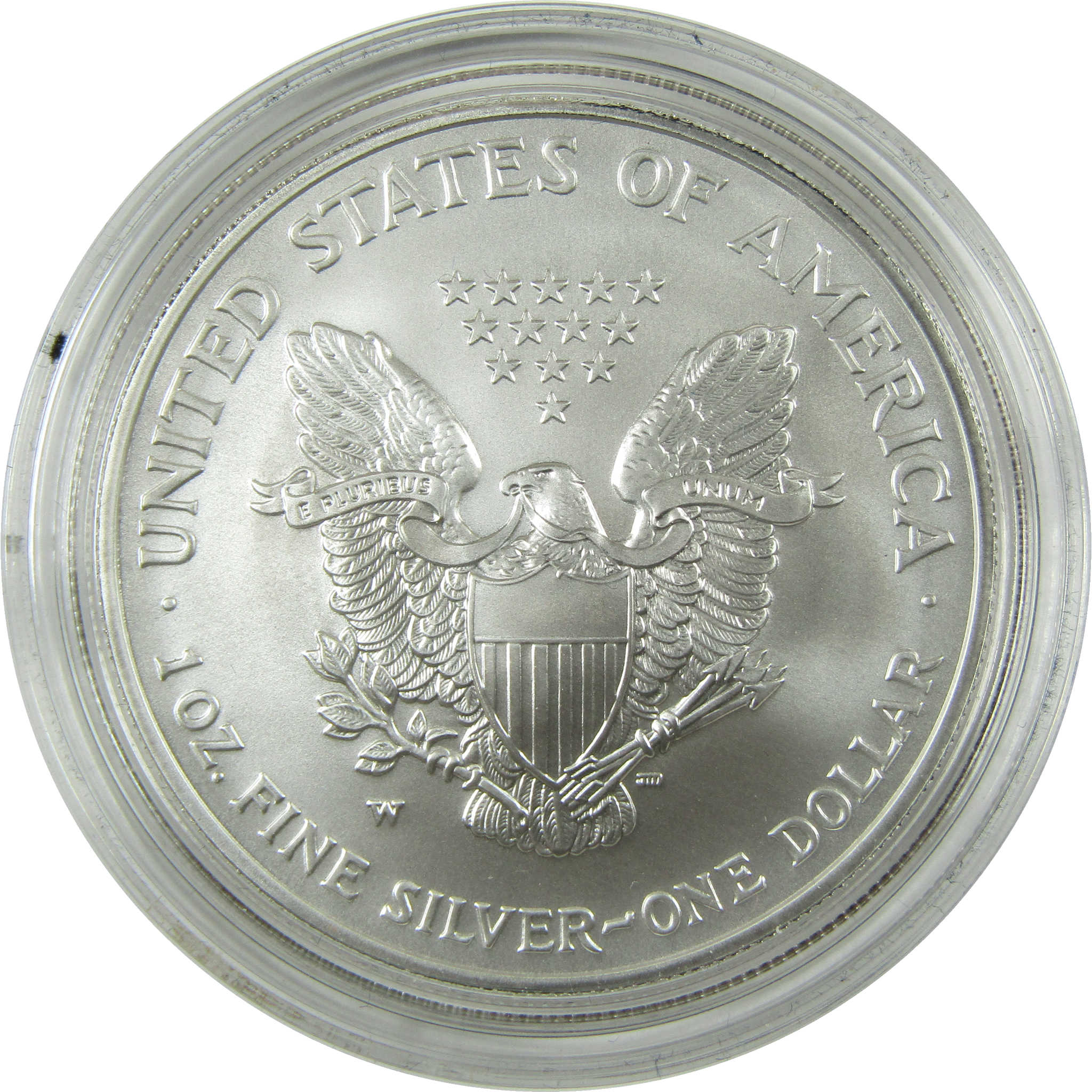 2007 W American Silver Eagle Uncirculated Burnished $1 Coin SKU:CP1504