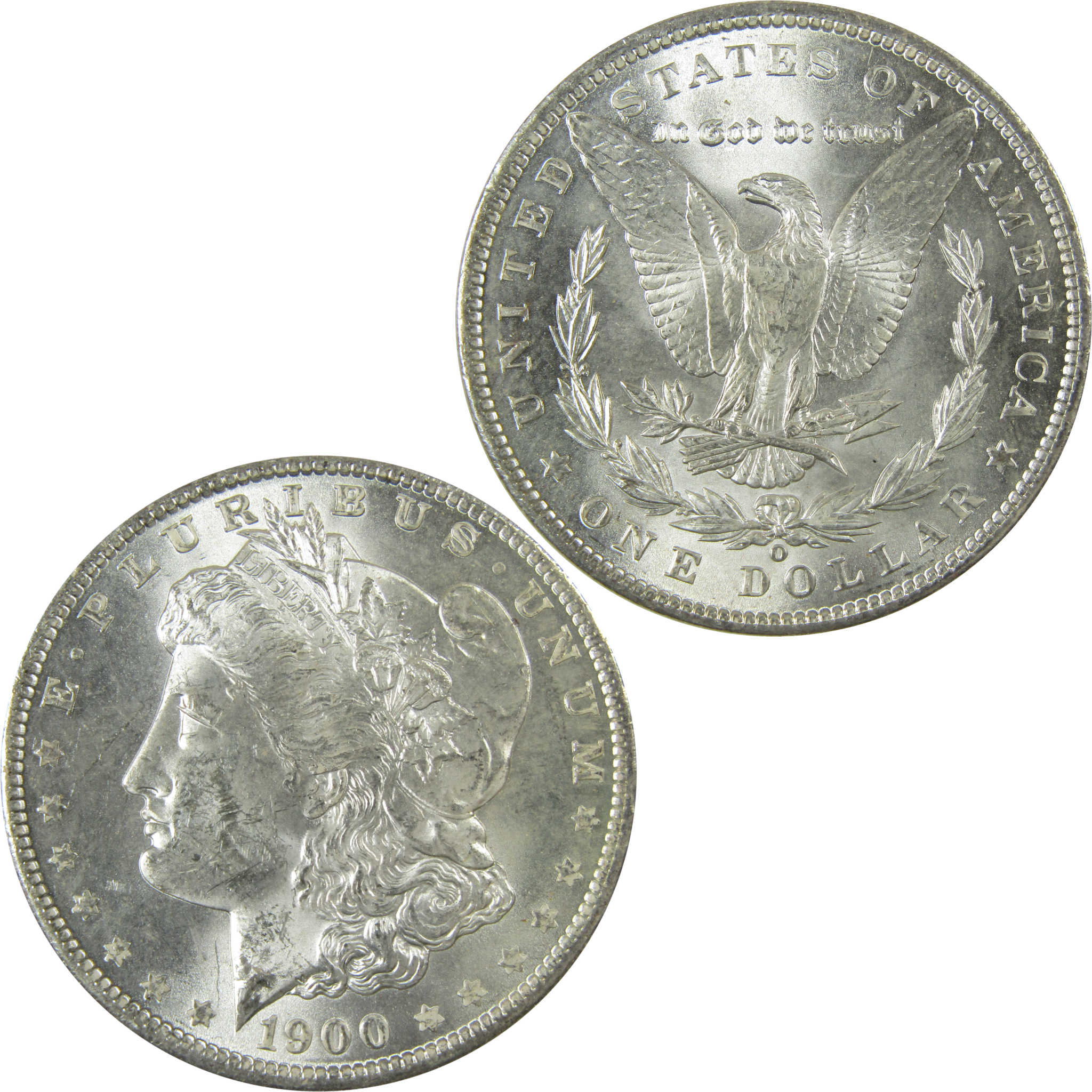 1900 O Morgan Silver Dollar Uncirculated Mint State $1 Coin SKU:I27801