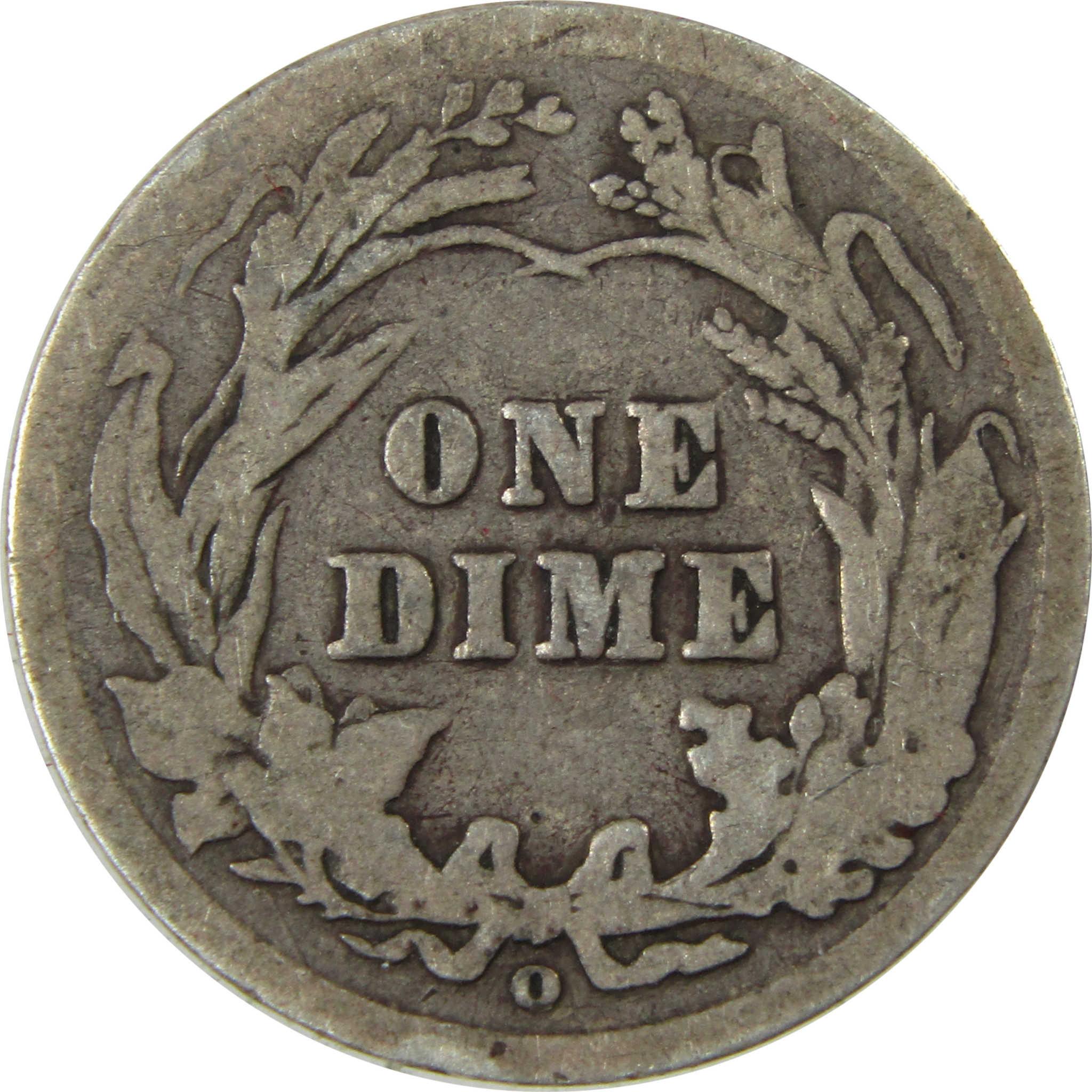 1905 O Micro O Barber Silver Dime G Good 10c Coin SKU:I26633