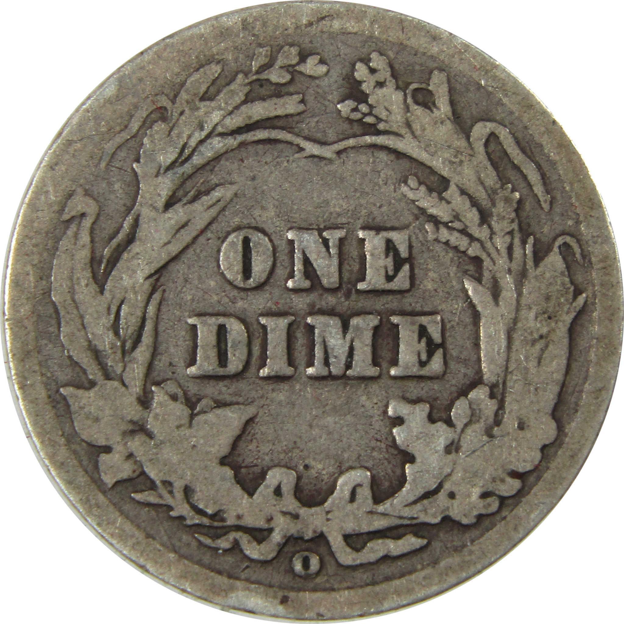 1905 O Micro O Barber Silver Dime G Good 10c Coin SKU:I26633