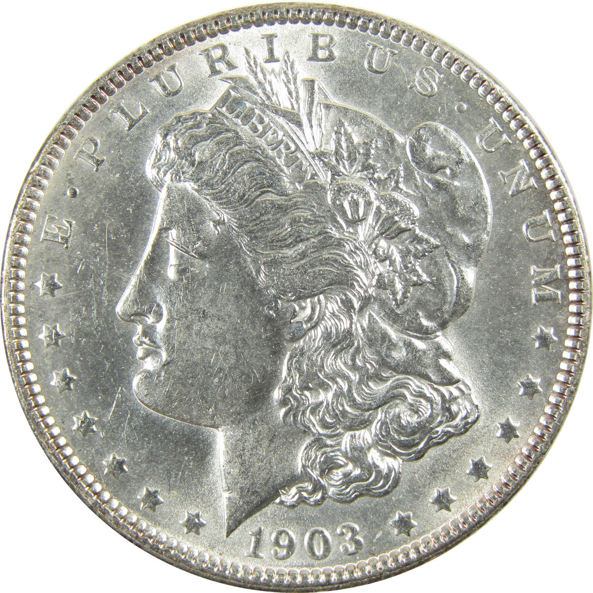 1903 Morgan Silver $1 AU About Uncirculated Details $1 Coin SKU:CP1694