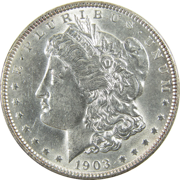 1903 Morgan Silver $1 AU About Uncirculated Details $1 Coin SKU:CP1694