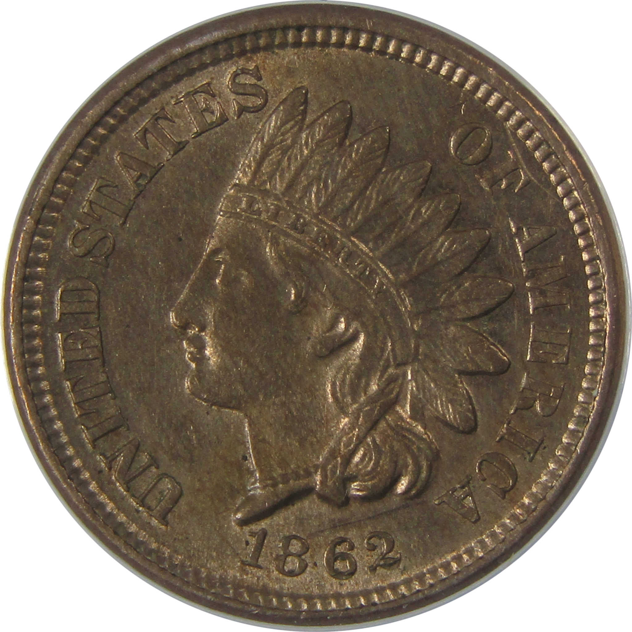 1862 Indian Head Cent MS 61 ANACS Penny Uncirculated SKU:I23661