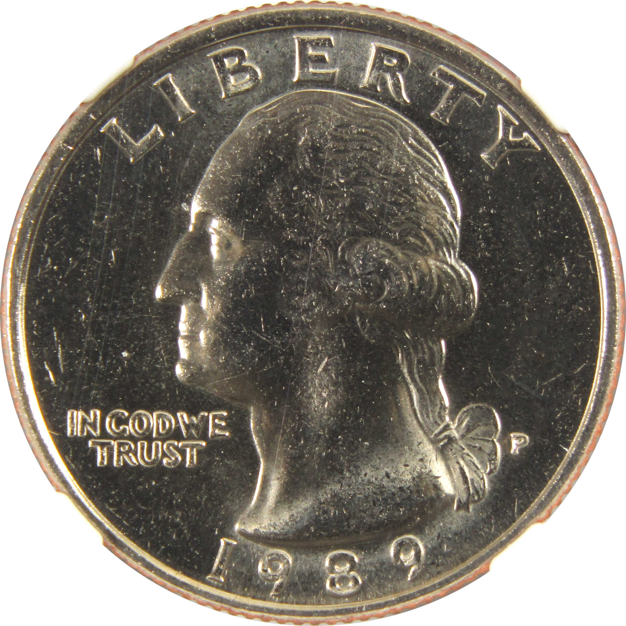 1989 P Washington Quarter MS 66 NGC Clad 25c Uncirculated SKU:I9515