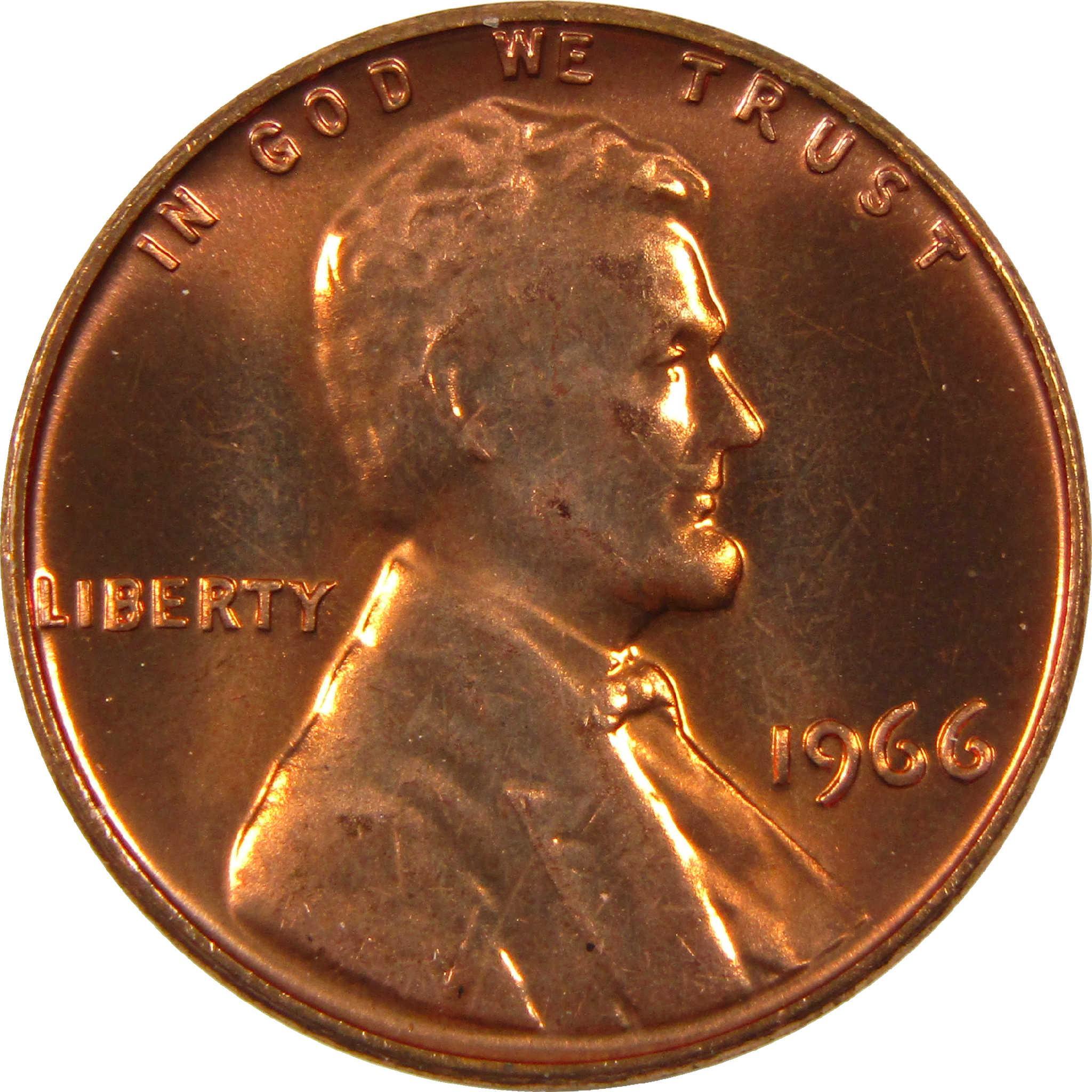 1966 SMS Lincoln Memorial Cent Uncirculated Penny 1c Coin