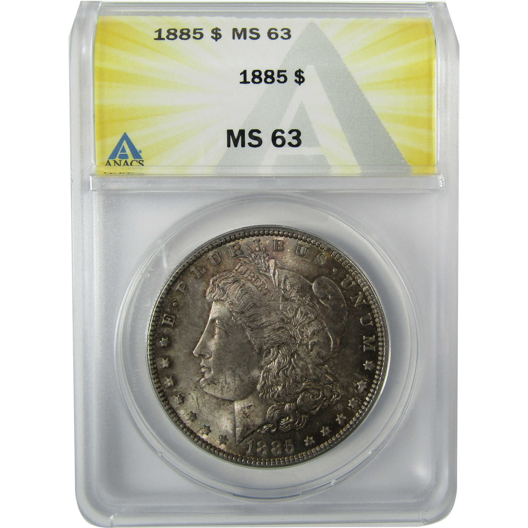 1885 Morgan Silver Dollar MS 63 ANACS Uncirculated $1 Coin SKU:CP838 - Morgan coin - Morgan silver dollar - Morgan silver dollar for sale - Profile Coins & Collectibles