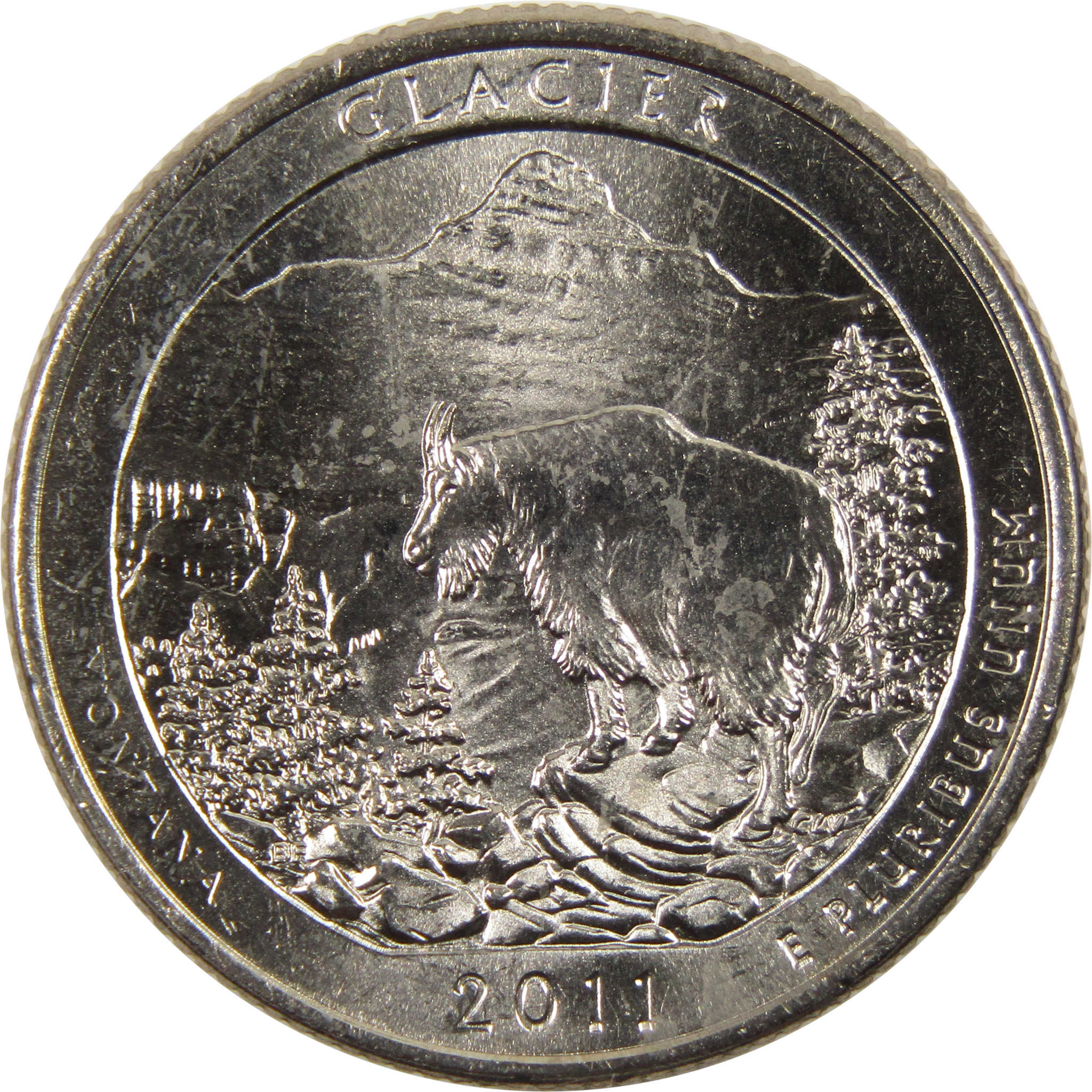 2011 P Glacier National Park Quarter BU Uncirculated Clad 25c Coin