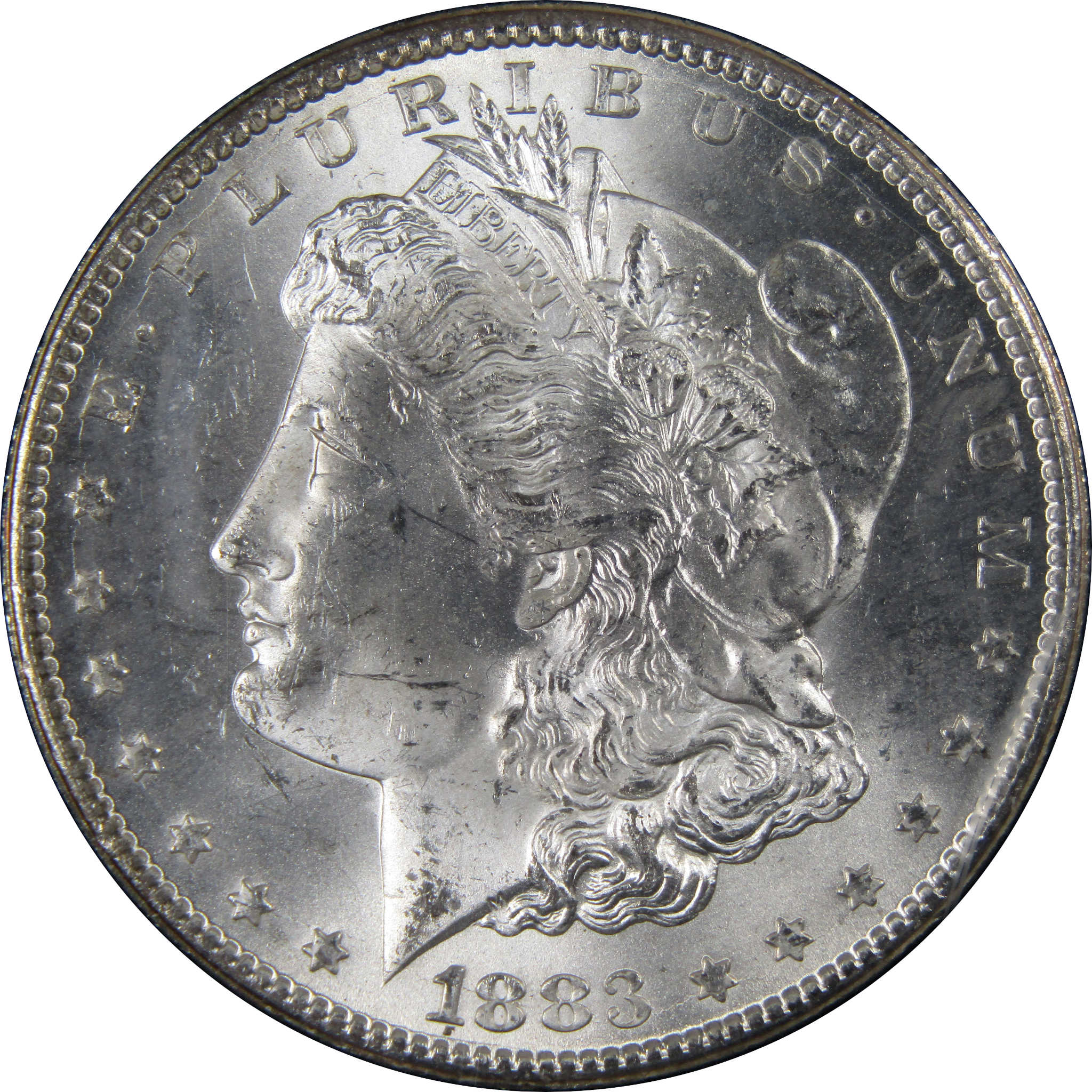 1883 CC GSA Morgan Dollar Uncirculated Silver Toned SKU:I23902