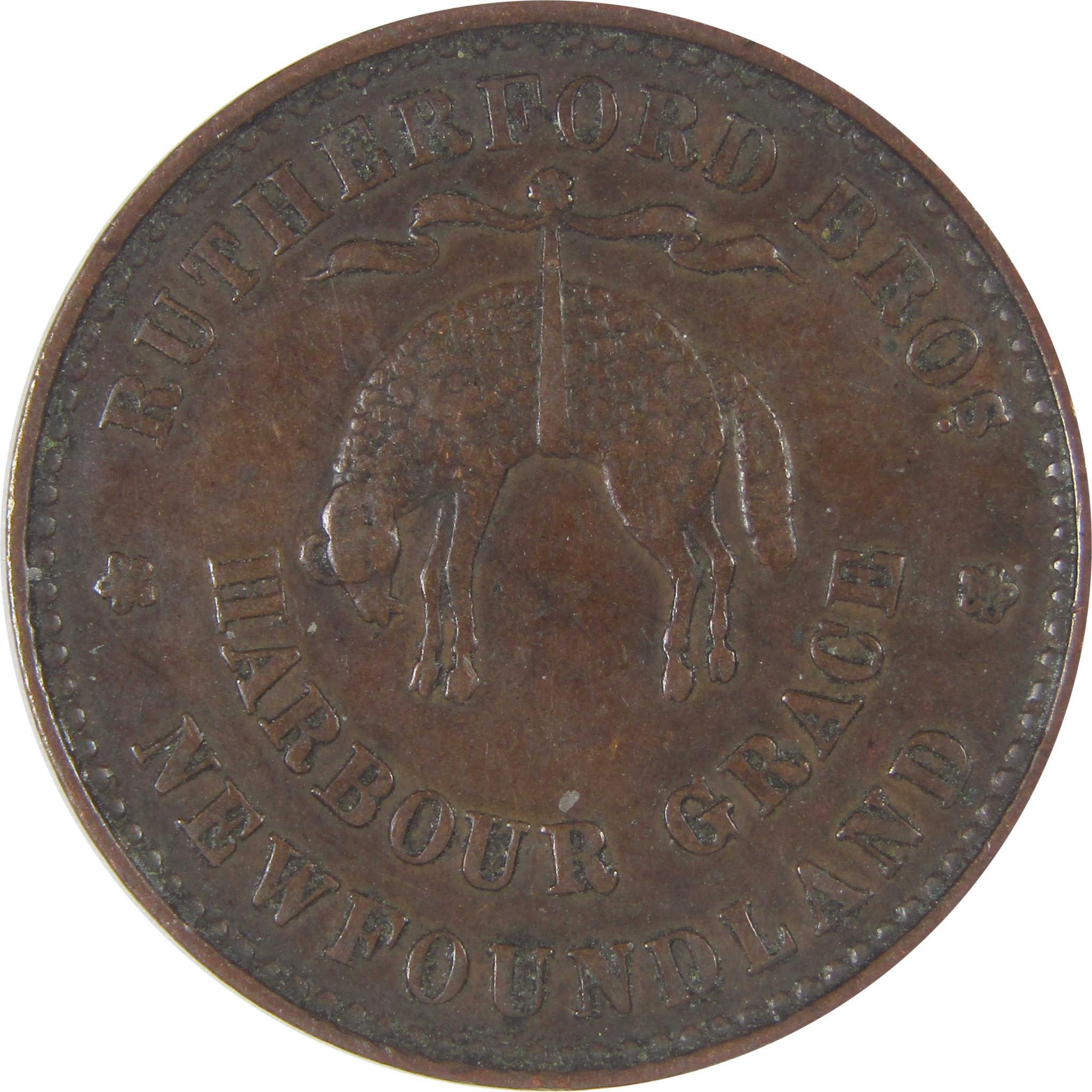 1846 Canada Newfoundland Rutherford Harbour Grace Token SKU:CPC9726