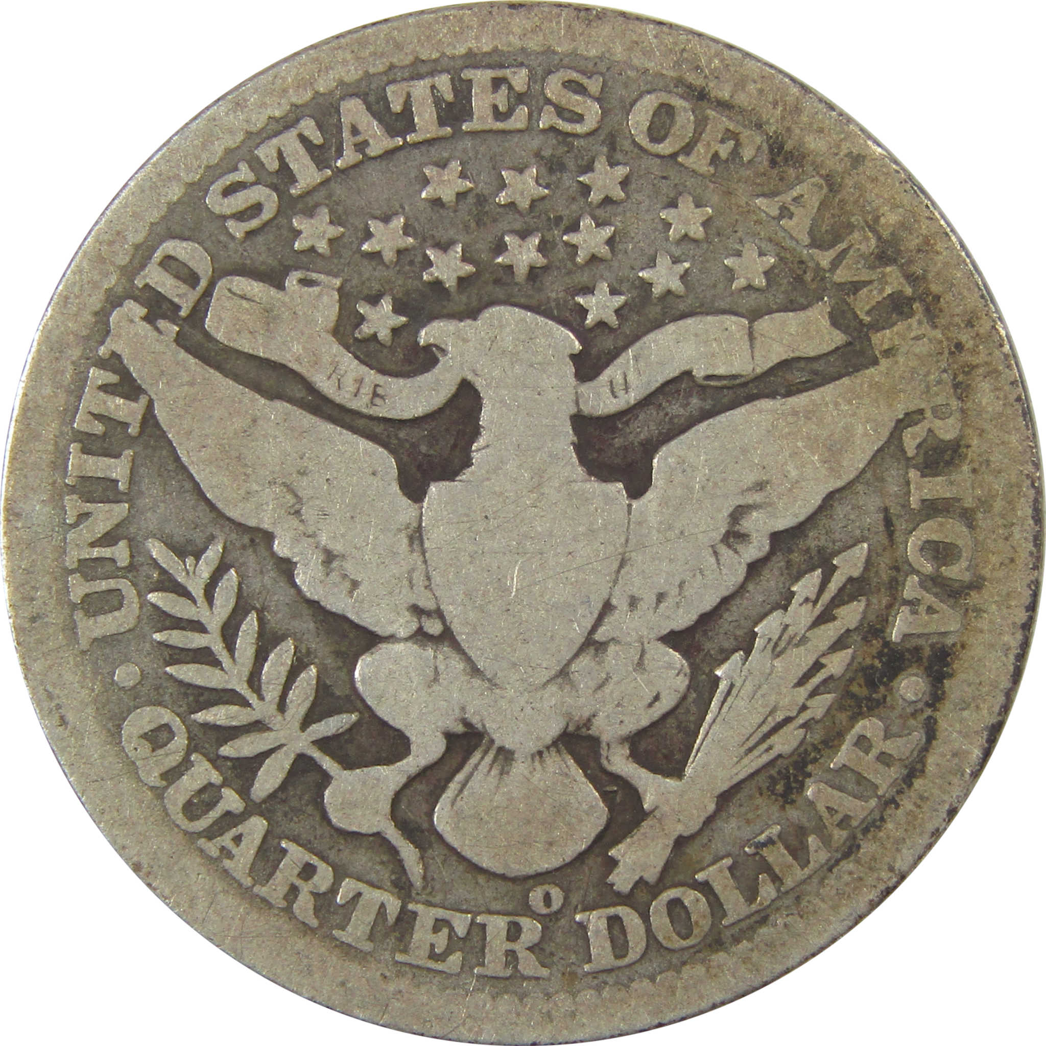 1905 O Barber Quarter G Good Silver 25c Coin SKU:I21819