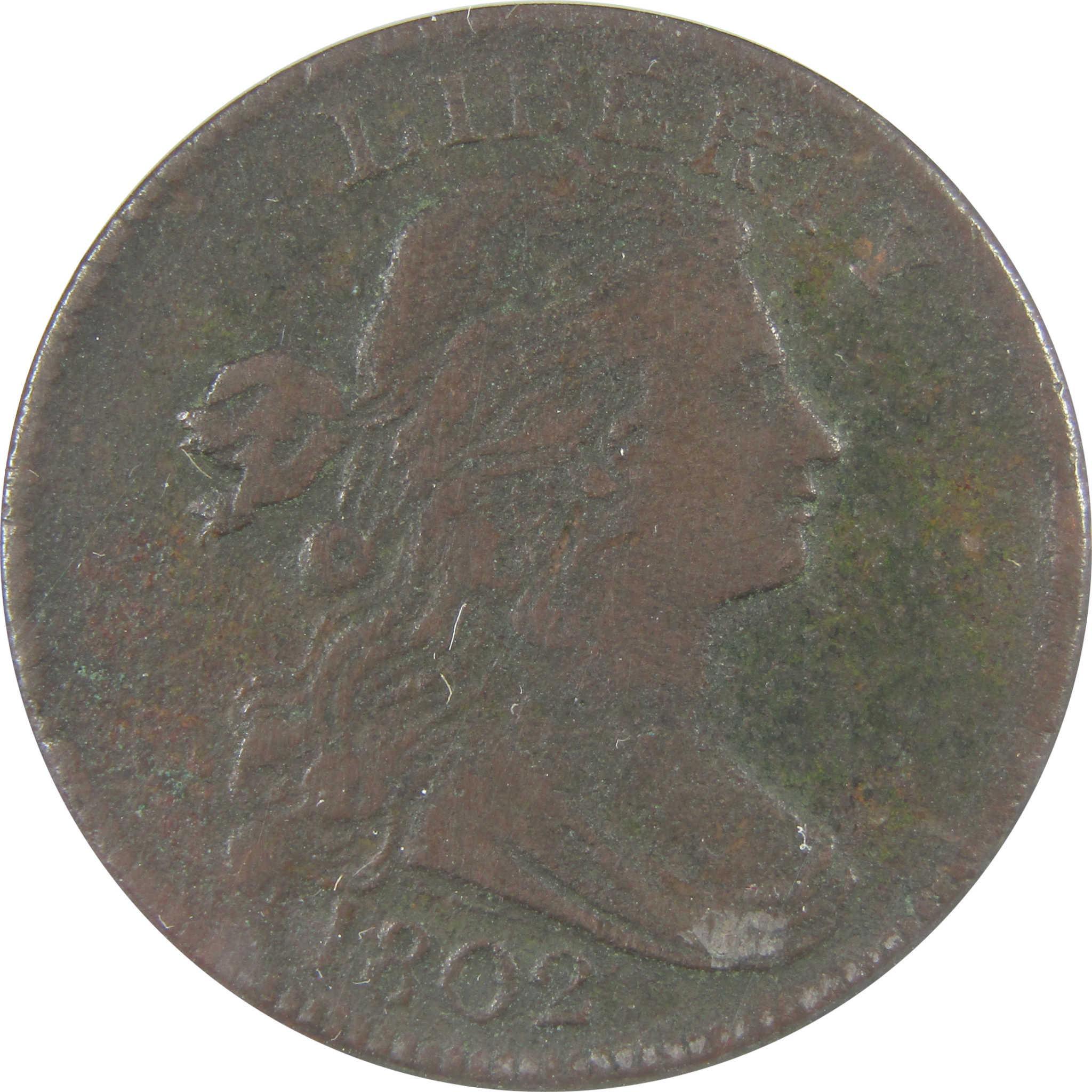 1802 S-242 Draped Bust Copper Large Cent VF 20 Detail ANACS SKU:I25467