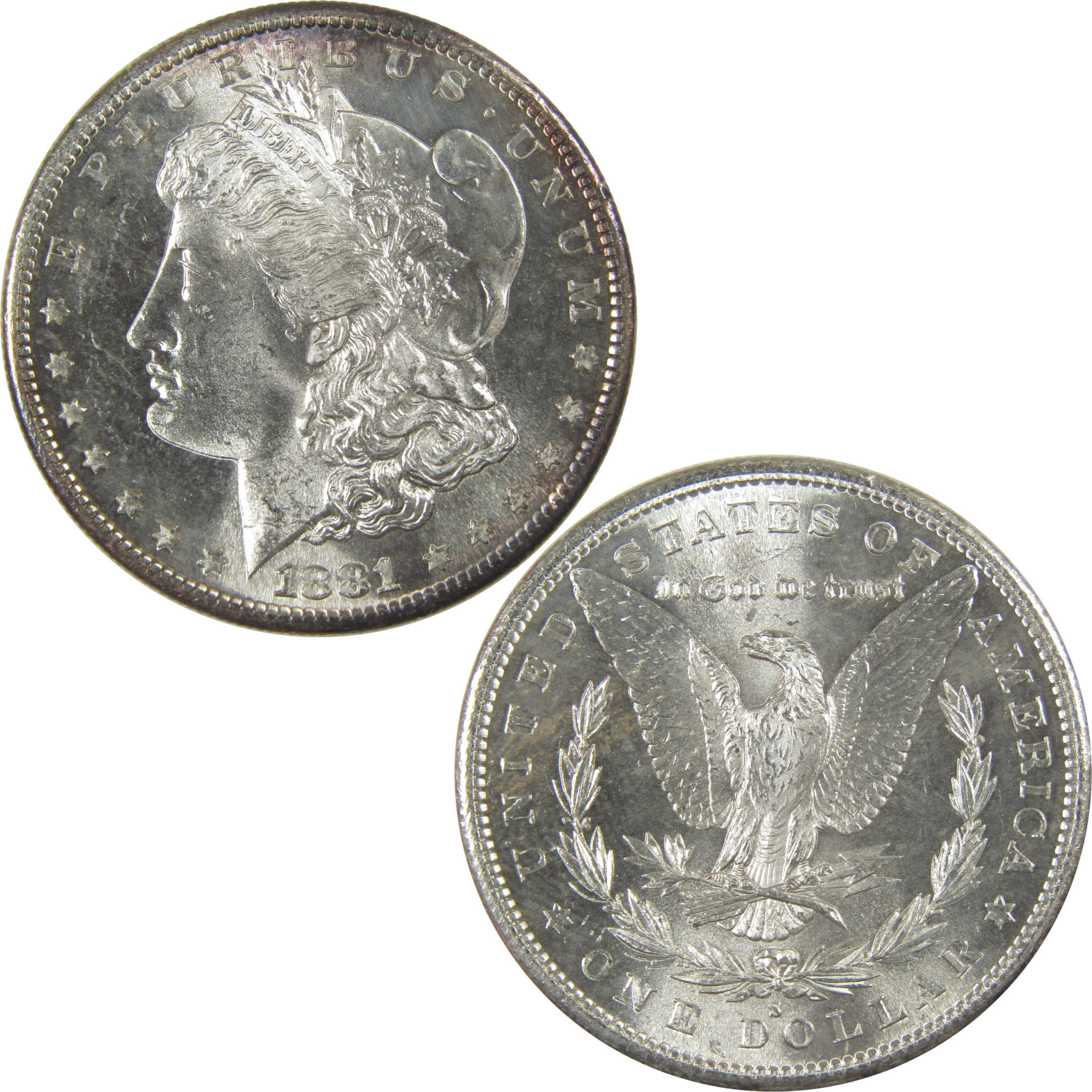 1881 S Morgan Dollar Uncirculated Silver $1 Coin SKU:CPC0955 - Morgan coin - Morgan silver dollar - Morgan silver dollar for sale - Profile Coins & Collectibles