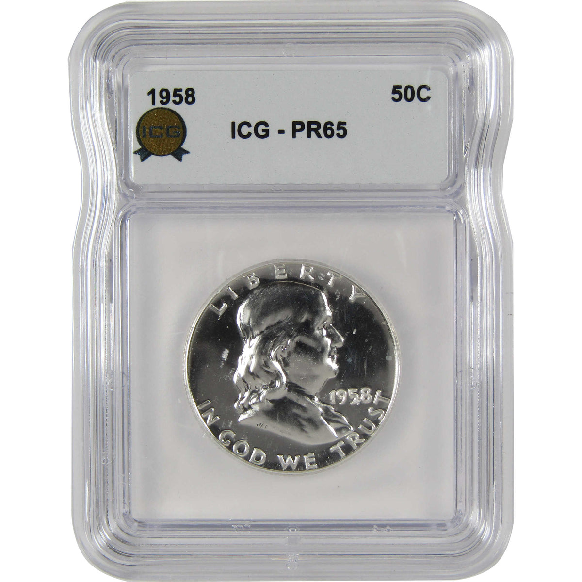 1958 Franklin Silver Half Dollar PR 65 ICG Proof 50c Coin SKU:I29158