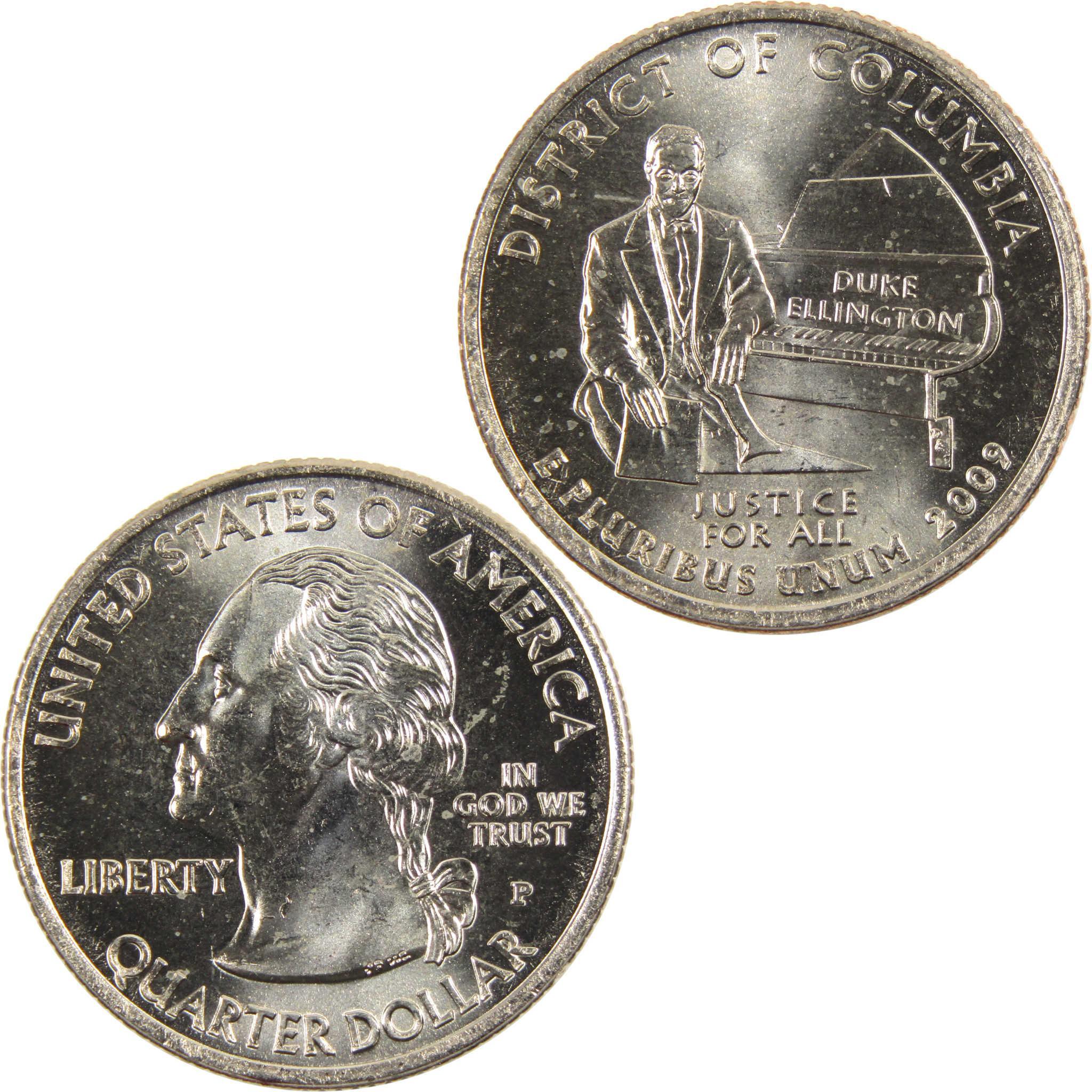2009 P District of Columbia Territories Quarter Uncirculated Clad 25c