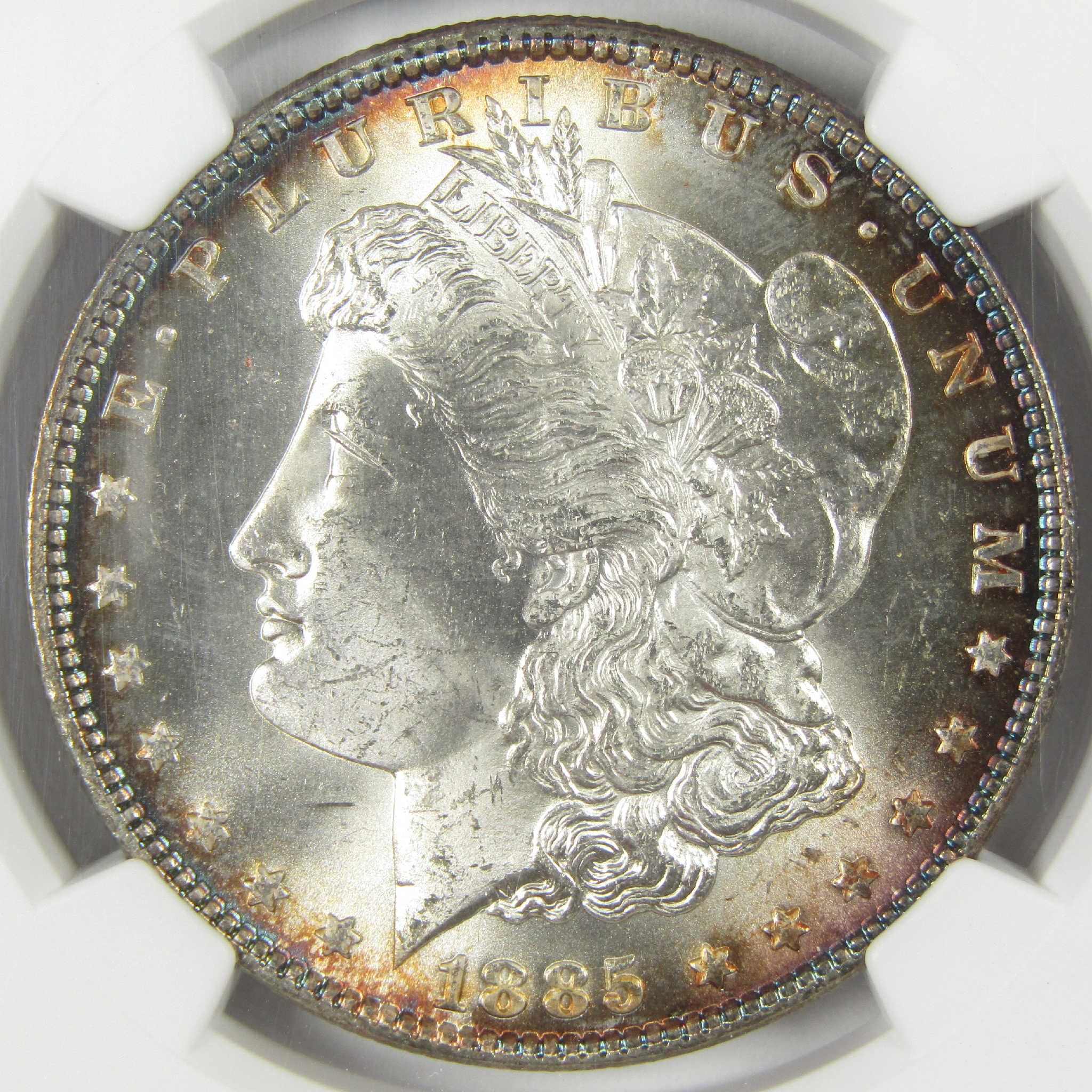 1885 Morgan Silver Dollar MS 65 NGC Uncirculated $1 Coin Collectible - Morgan coin - Morgan silver dollar - Morgan silver dollar for sale - Profile Coins & Collectibles