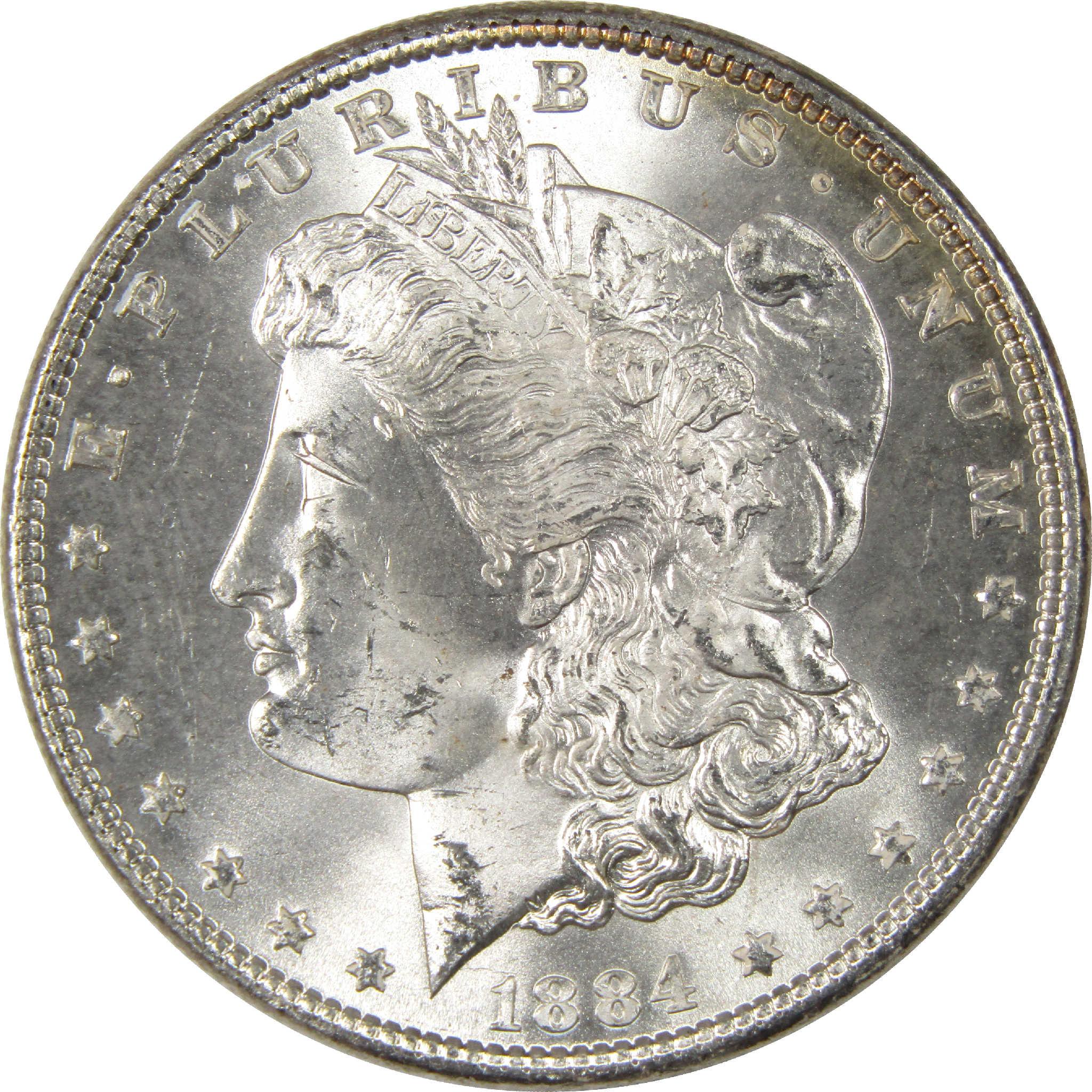 1884 Morgan Dollar BU Choice Uncirculated Silver $1 Coin - Morgan coin - Morgan silver dollar - Morgan silver dollar for sale - Profile Coins & Collectibles