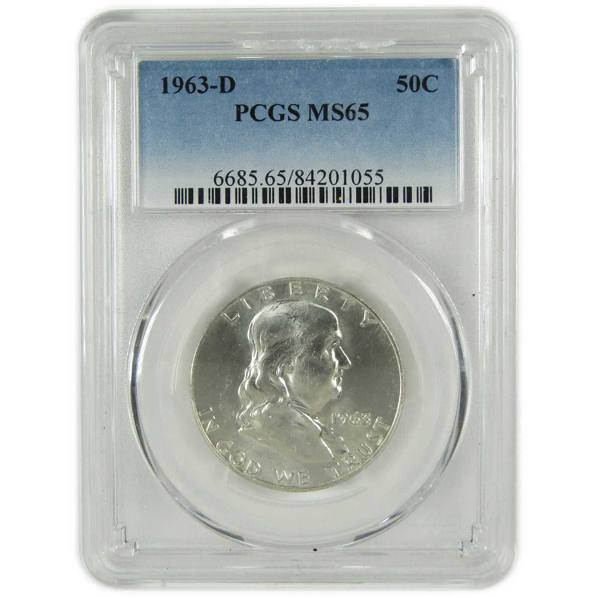 1963 D Franklin Silver Half Dollar MS 65 PCGS 50c Coin SKU:I28818