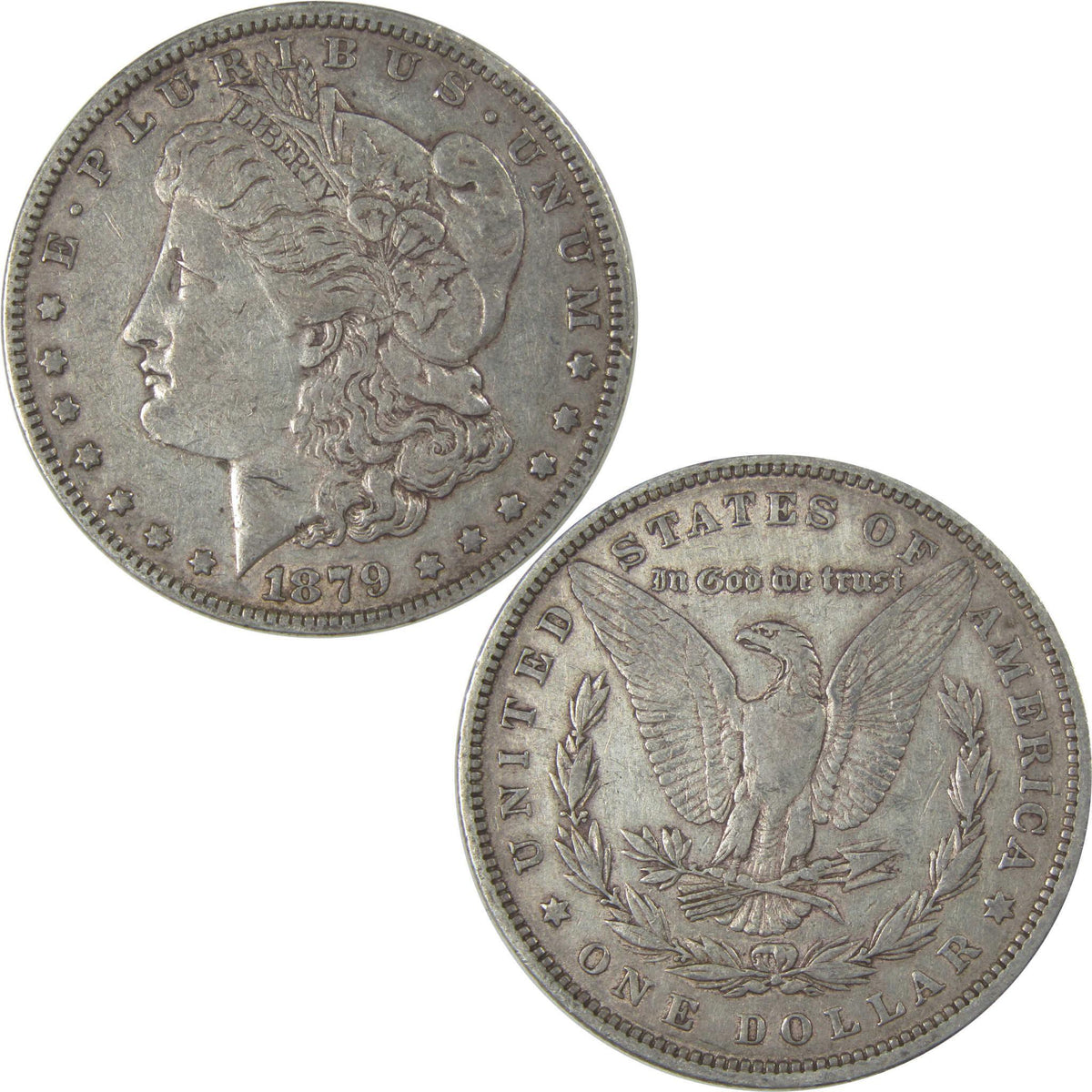 1879 Morgan Silver Dollar XF EF Extremely Fine $1 Coin SKU:I24278 - Morgan coin - Morgan silver dollar - Morgan silver dollar for sale - Profile Coins & Collectibles