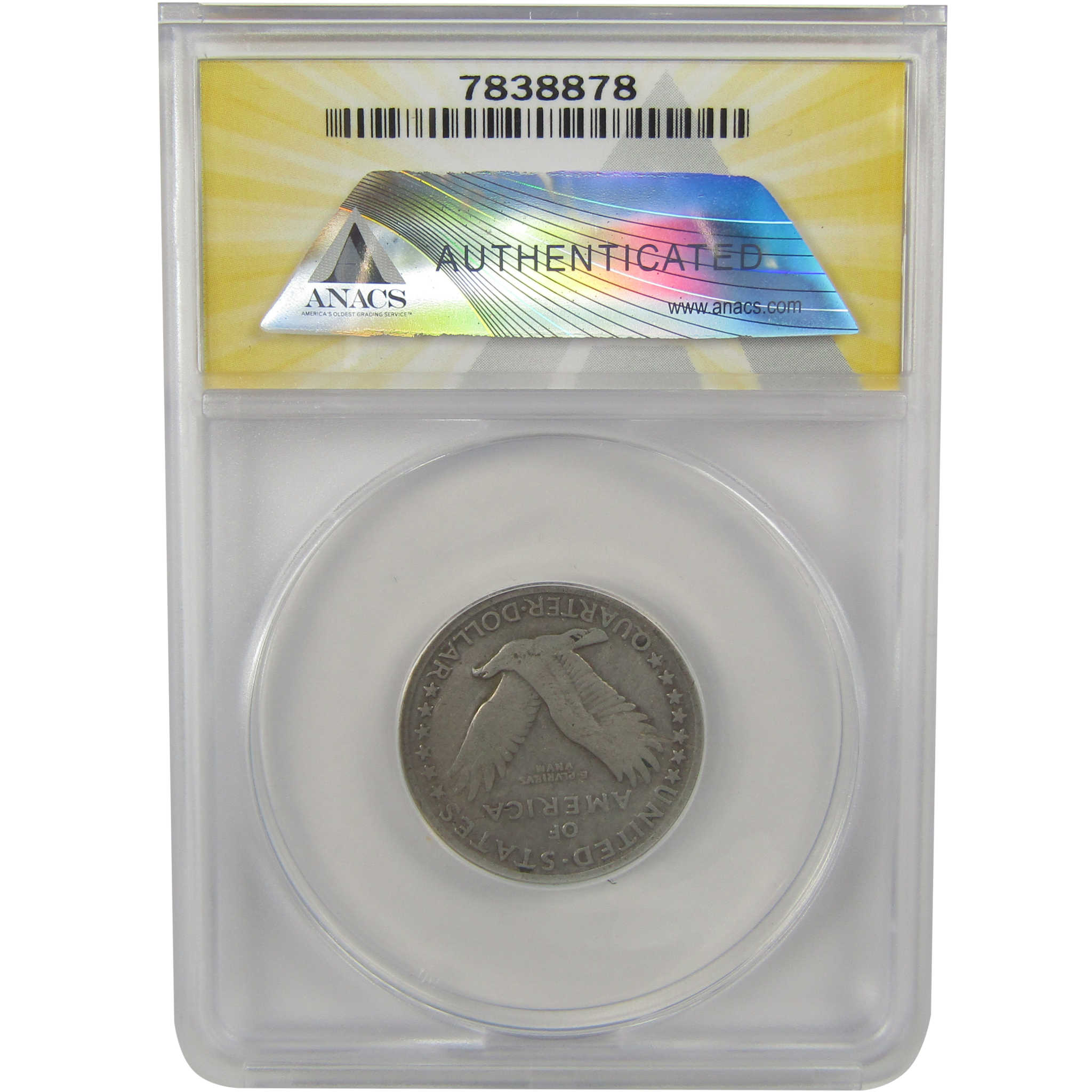 1917 Type 1 Standing Liberty Quarter VF 25 Details ANACS SKU:I22335