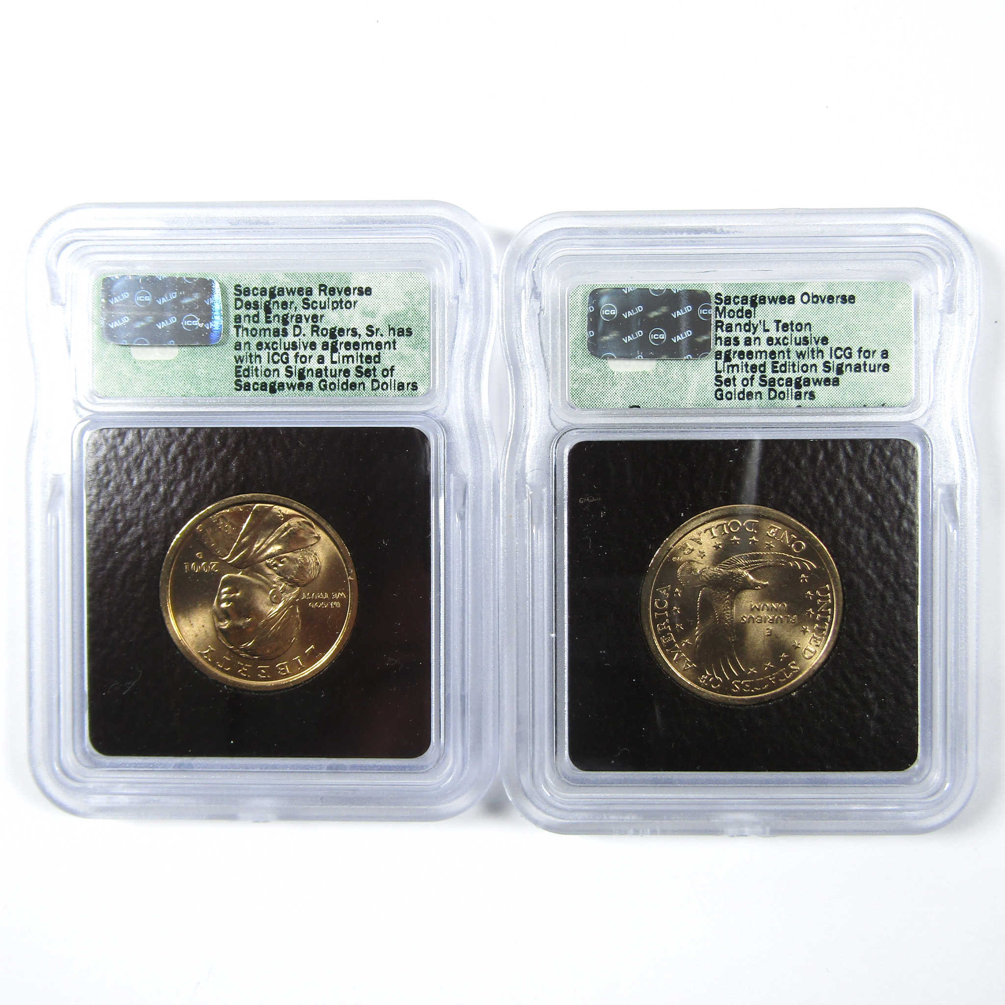 2001 Sacagawea Signature 6 Piece Dollar Set ICG SKU:CPC6611