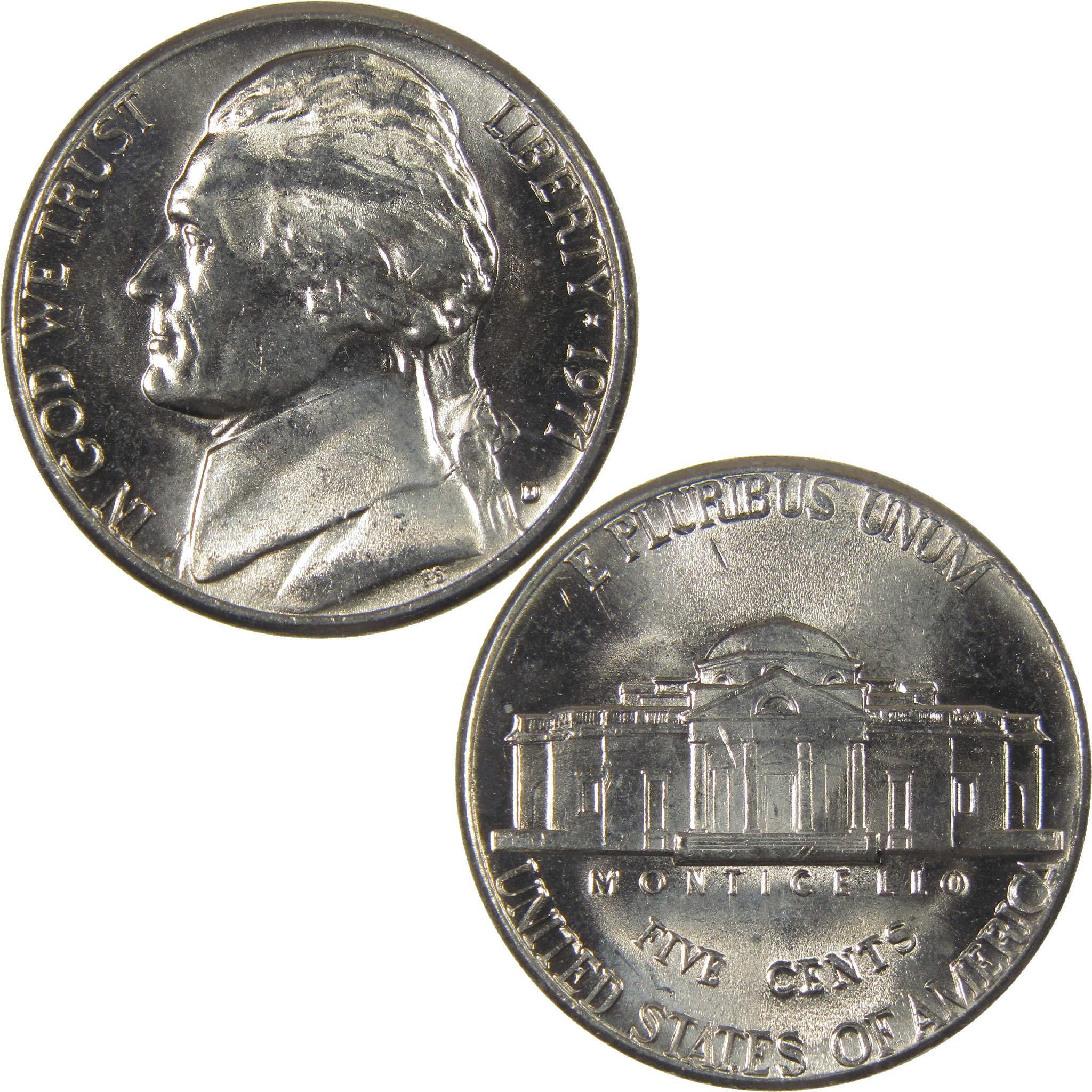 1971 D Jefferson Nickel Uncirculated 5c Coin