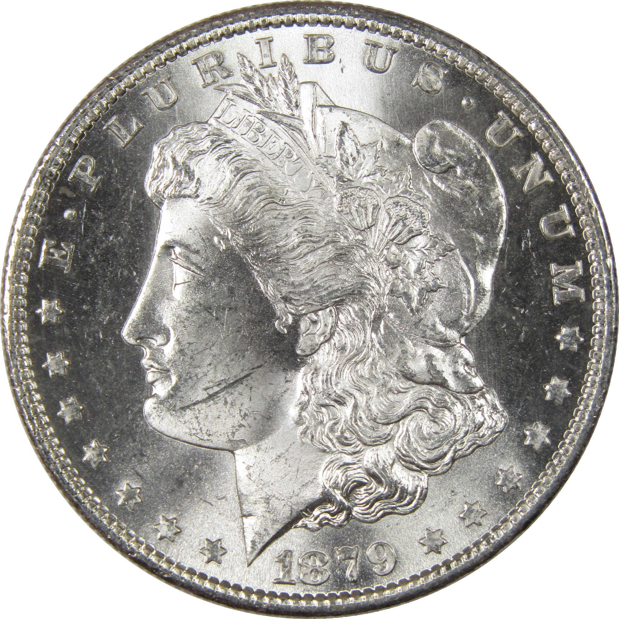 1879 S Morgan Dollar Uncirculated Silver $1 Coin - Morgan coin - Morgan silver dollar - Morgan silver dollar for sale - Profile Coins & Collectibles