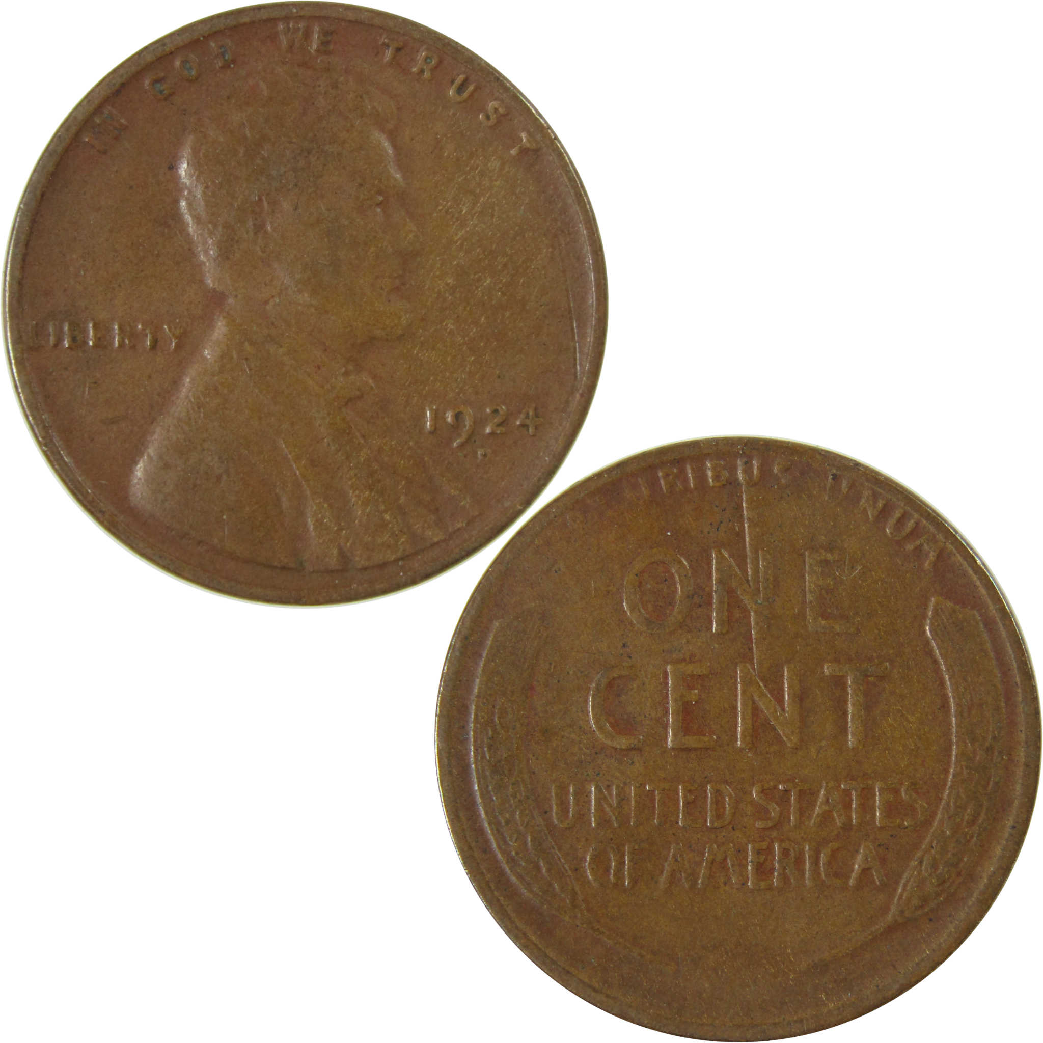 1924 D Lincoln Wheat Cent VG Very Good Penny 1c Coin SKU:I26306