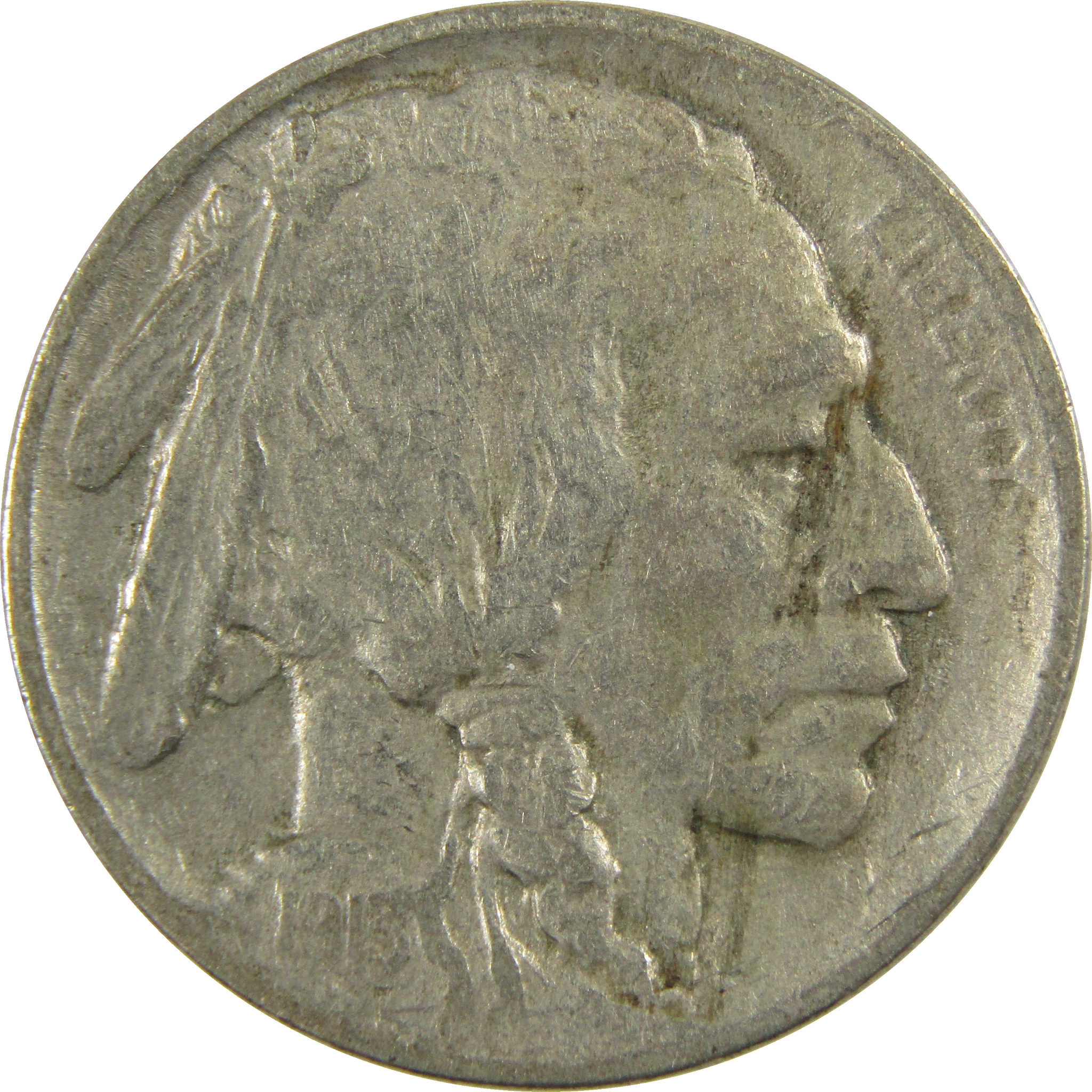 1913 Type 1 Indian Head Buffalo Nickel VF Very Fine 5c Coin SKU:I28204