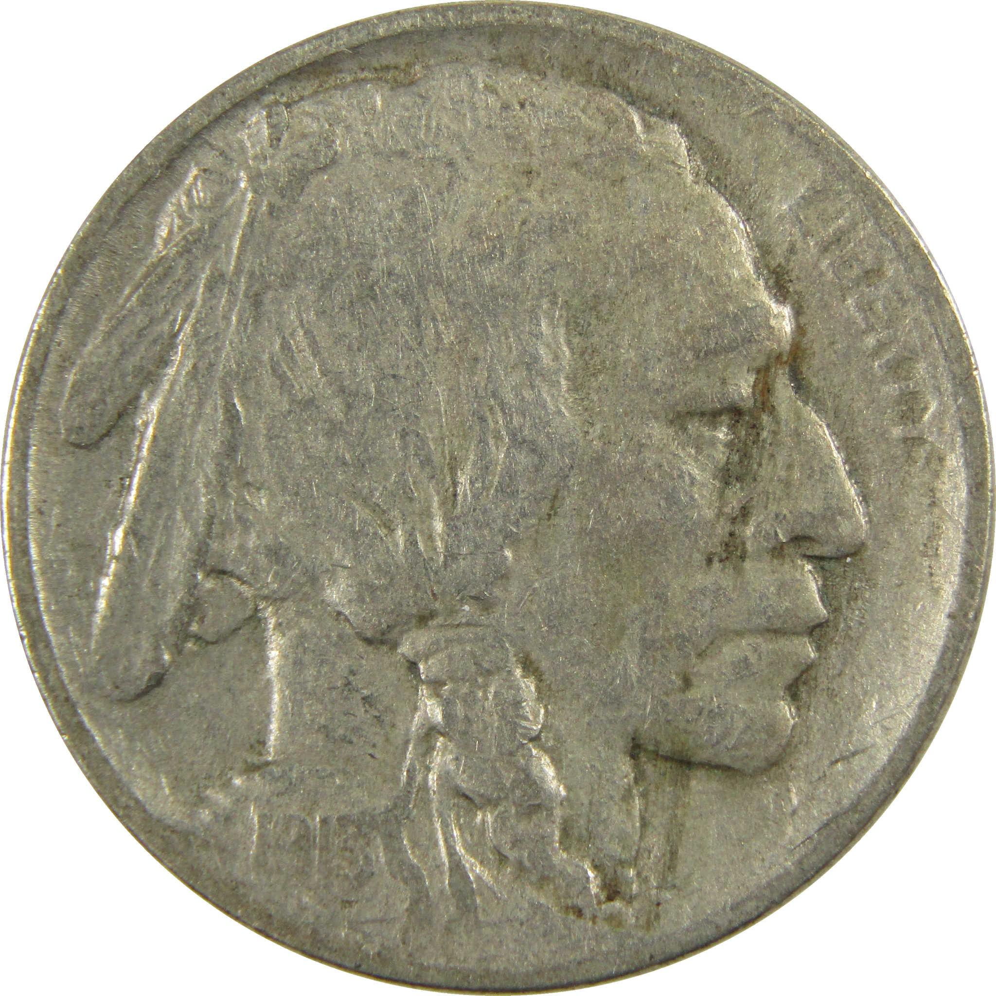 1913 Type 1 Indian Head Buffalo Nickel VF Very Fine 5c Coin SKU:I28204