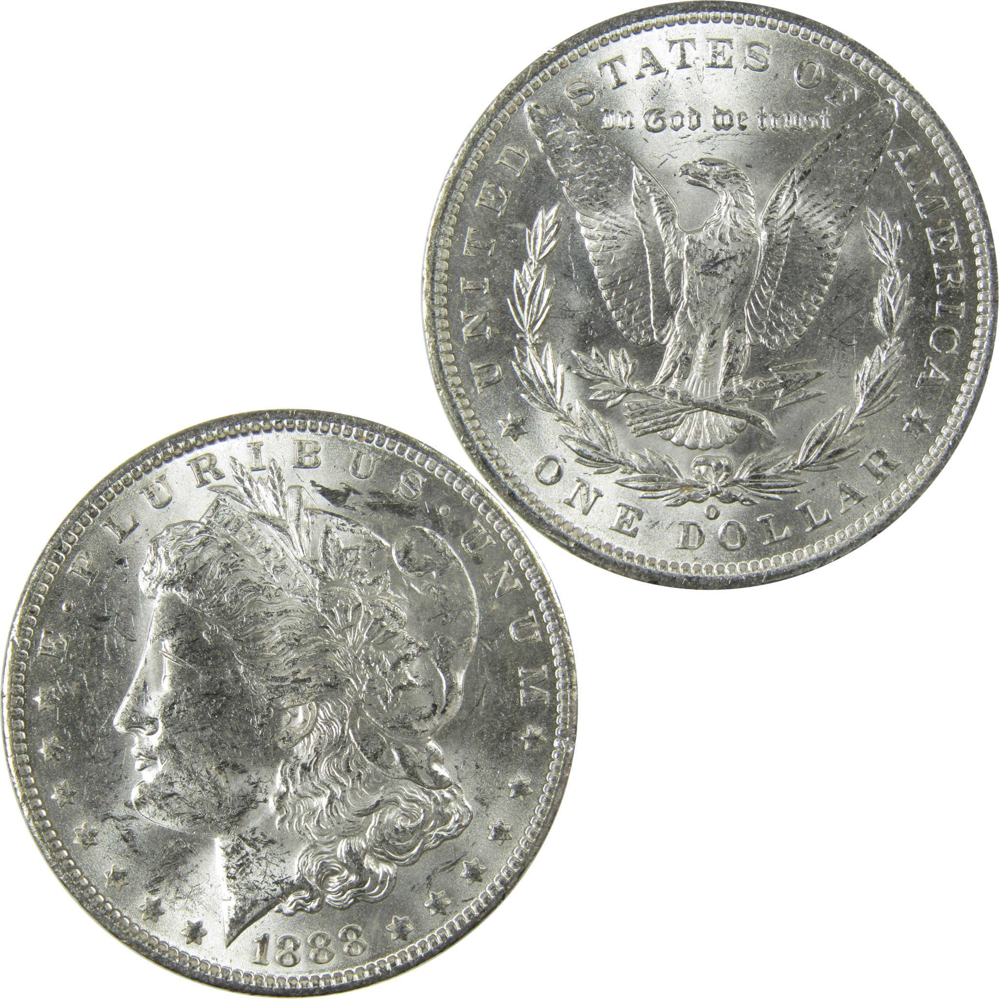 1888 O Morgan Silver Dollar Uncirculated Mint State $1 Coin SKU:I27753 - Morgan coin - Morgan silver dollar - Morgan silver dollar for sale - Profile Coins & Collectibles